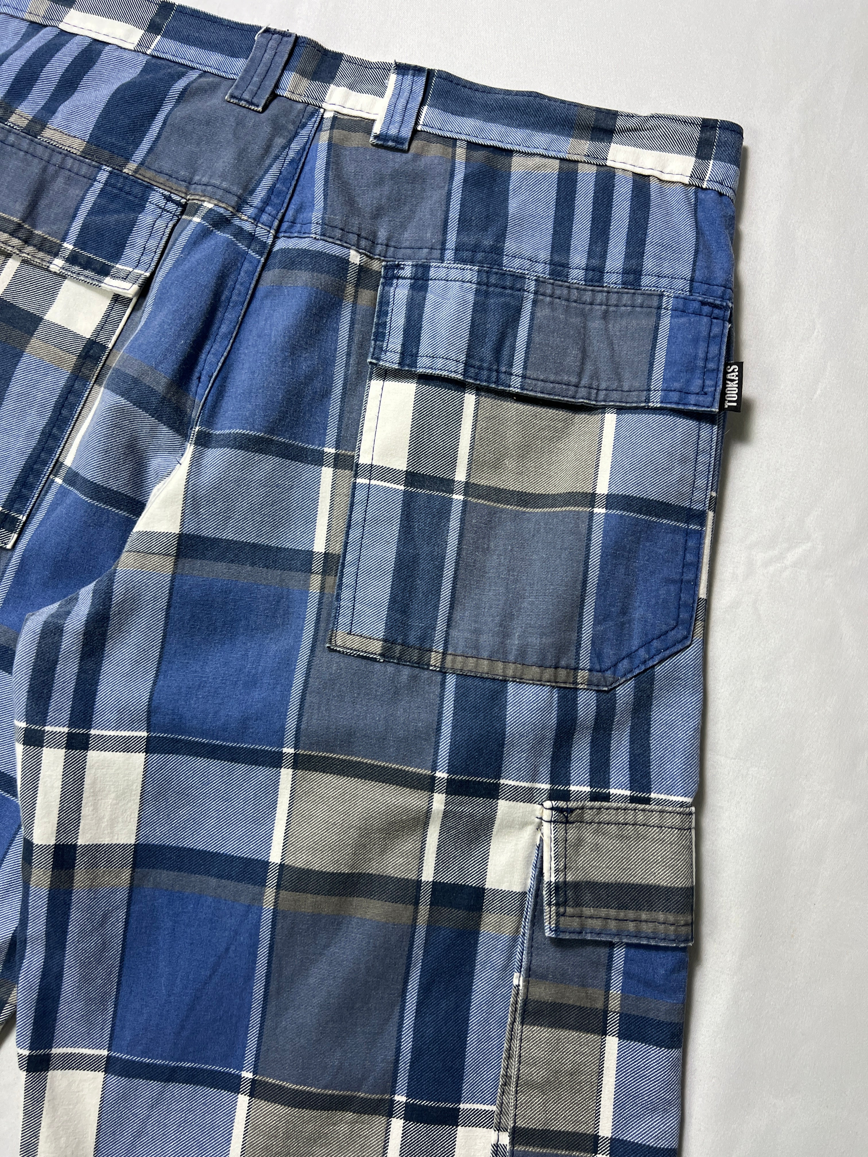 Tookas Freestyle Plaid Cargo Shorts