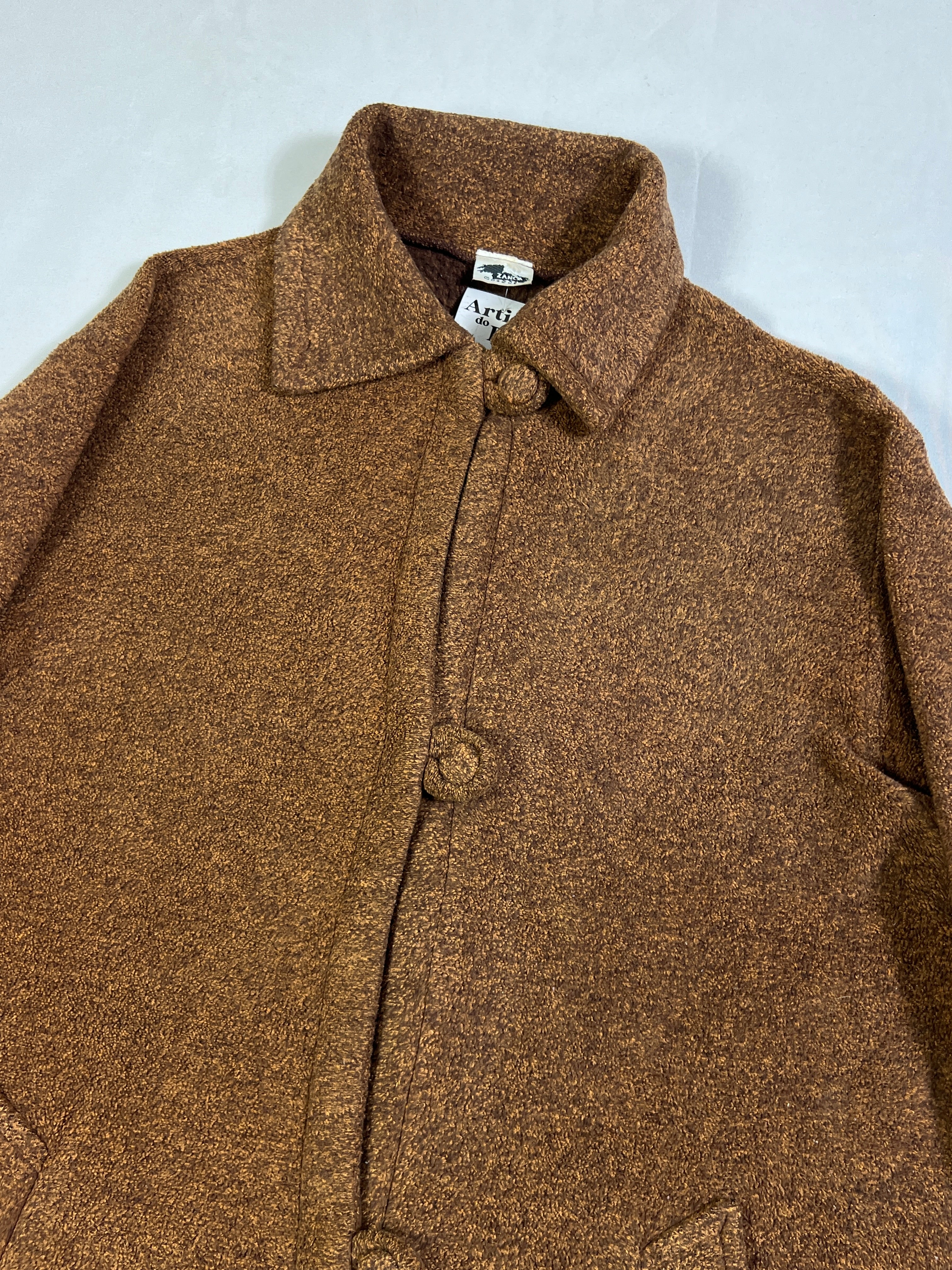 Zanca Malhas Knotted Buttons Jacket