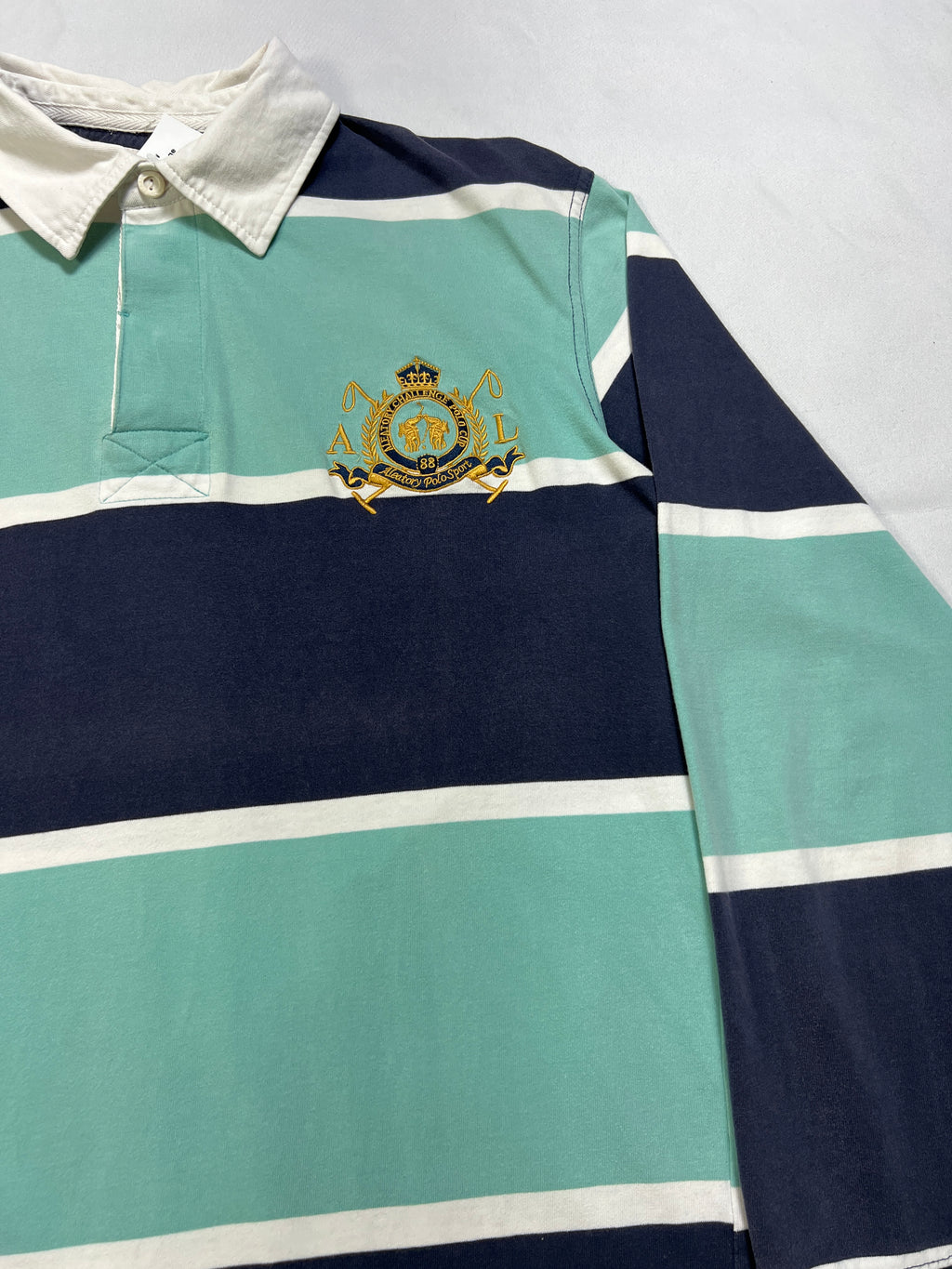 Aleatory Striped Polo Shirt