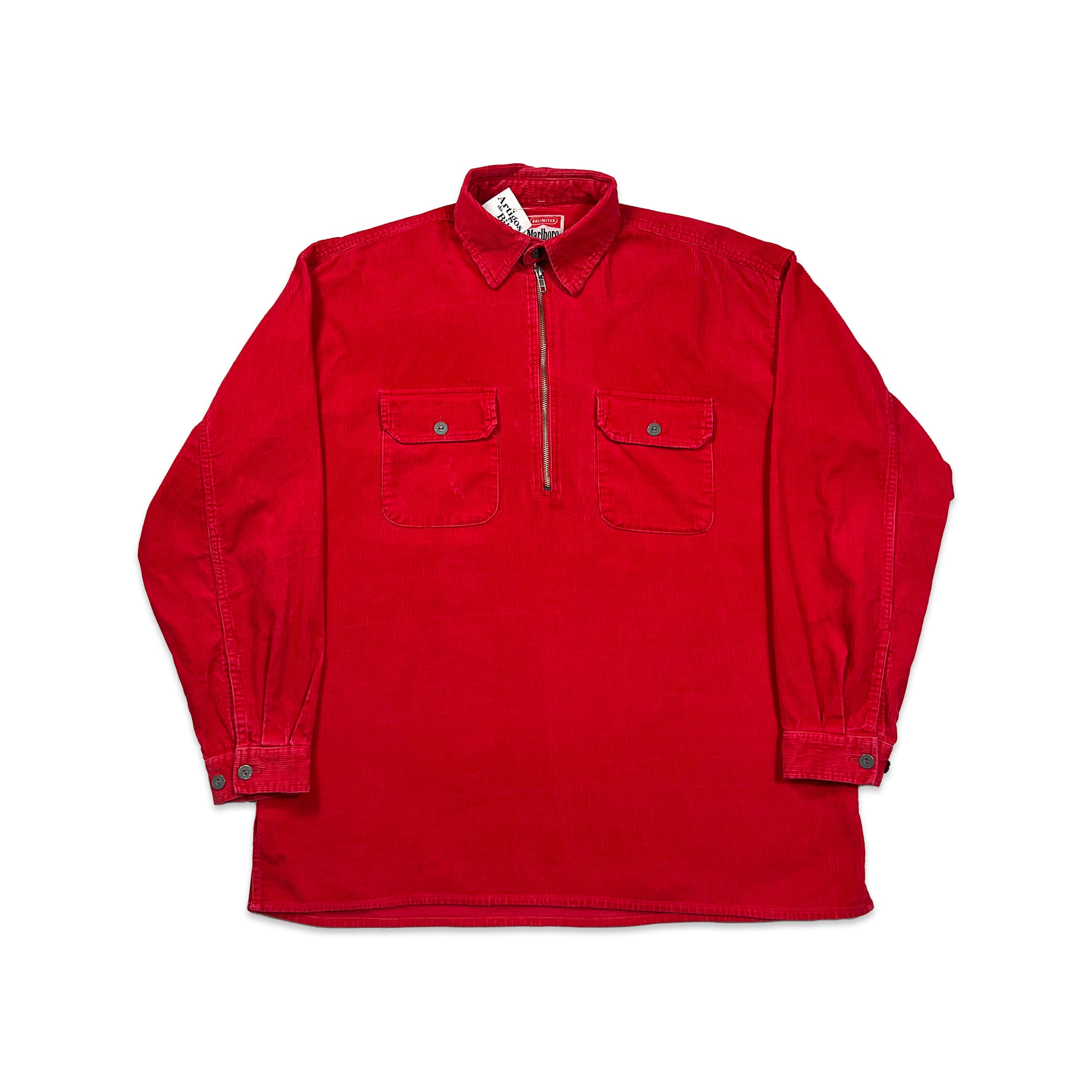 Marlboro Corduroy Halfzip Longsleeve Shirt