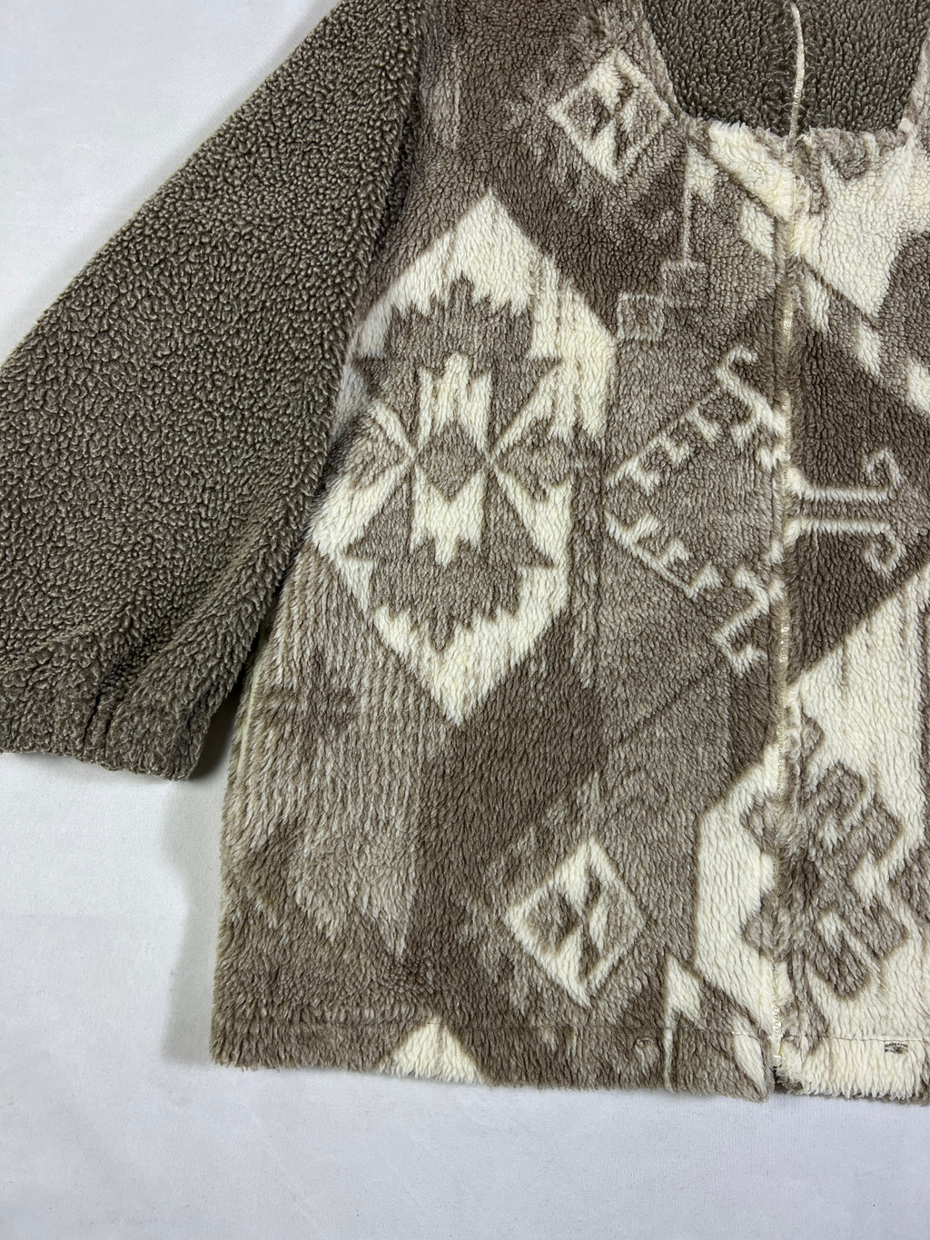 East West Aztec Fleeced Full Zip Jacket
