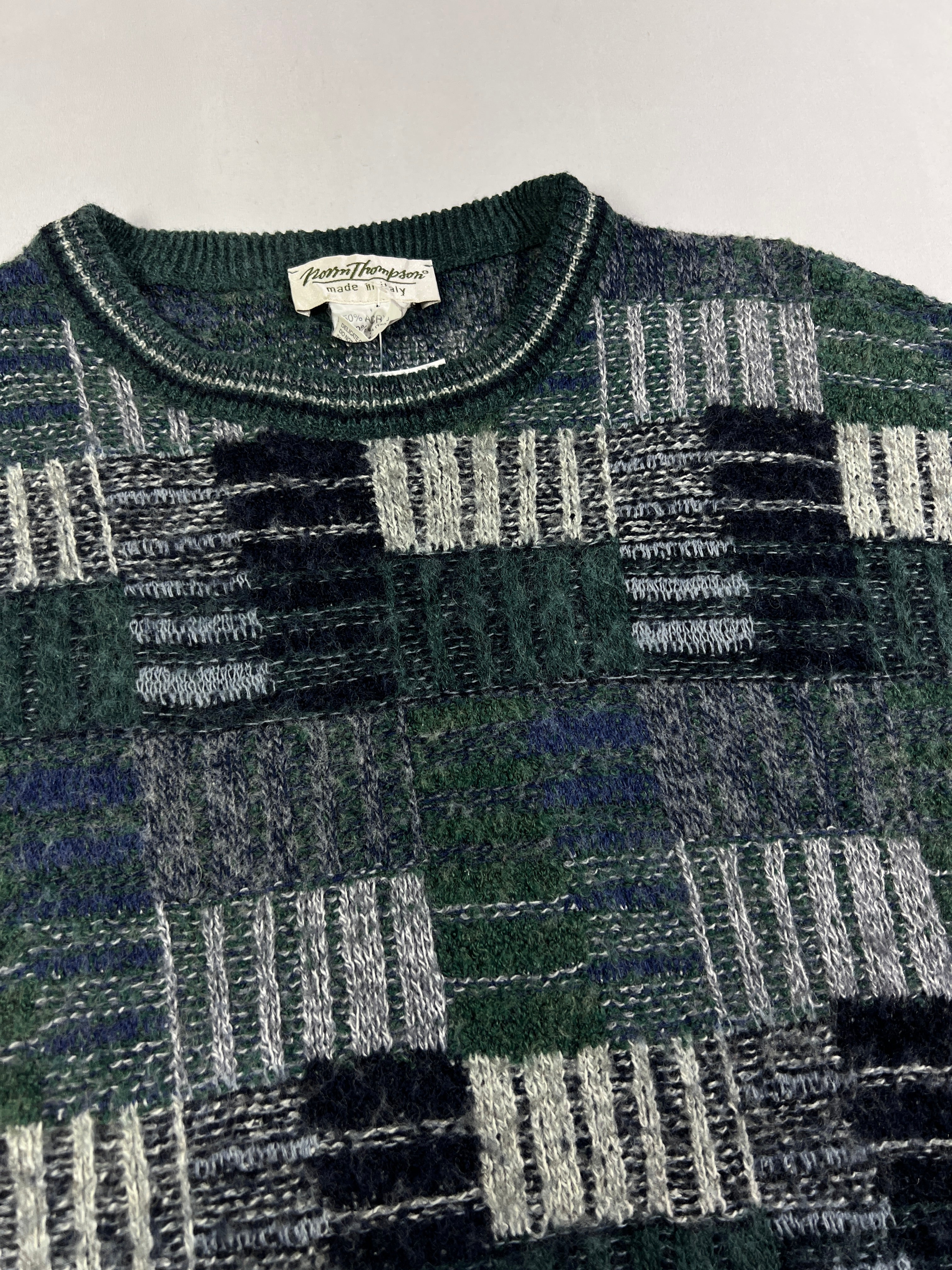 Norm Thompson Wool Patchwork Pullover