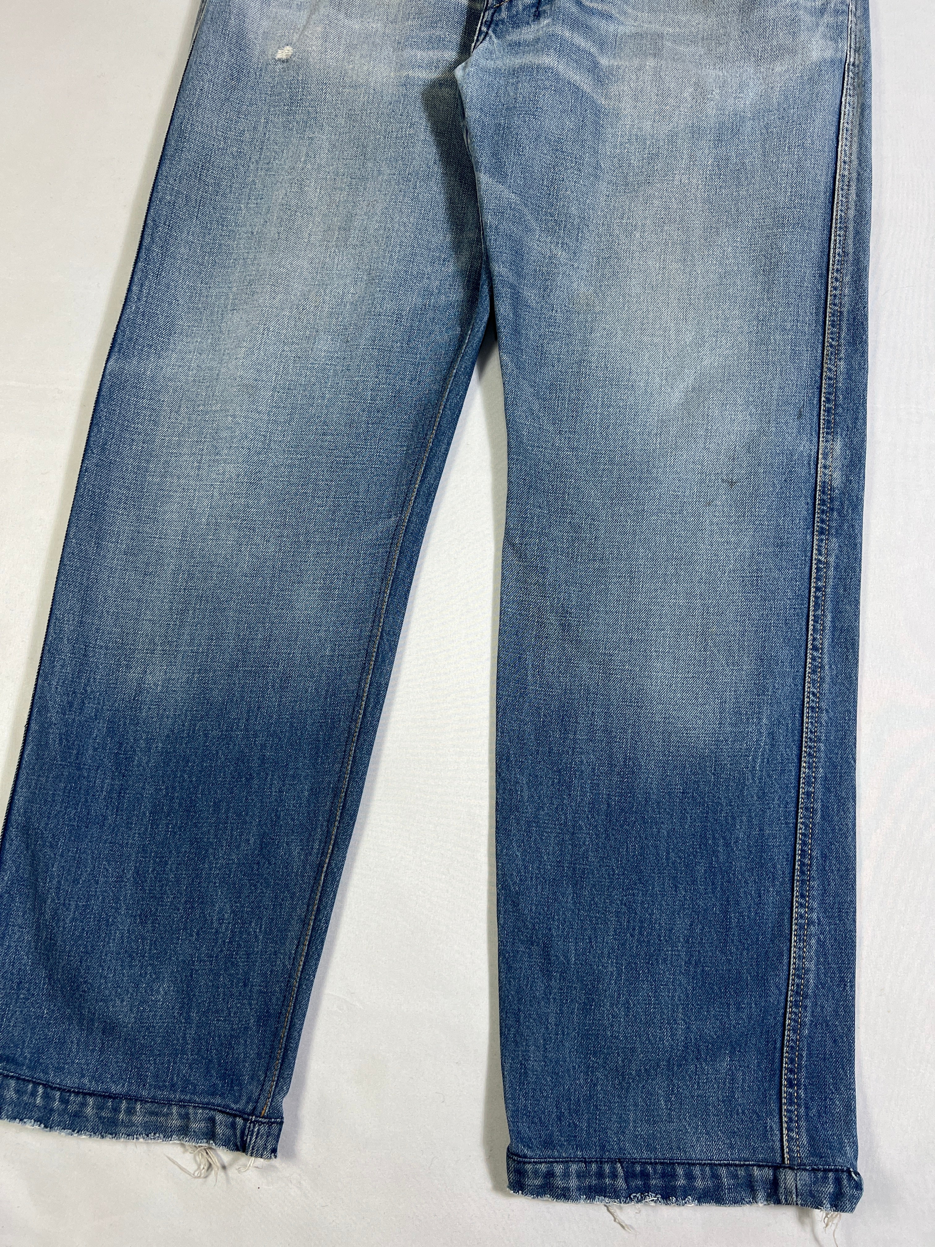 Diesel Relaxed Waist Buckle Button Fly Jeans