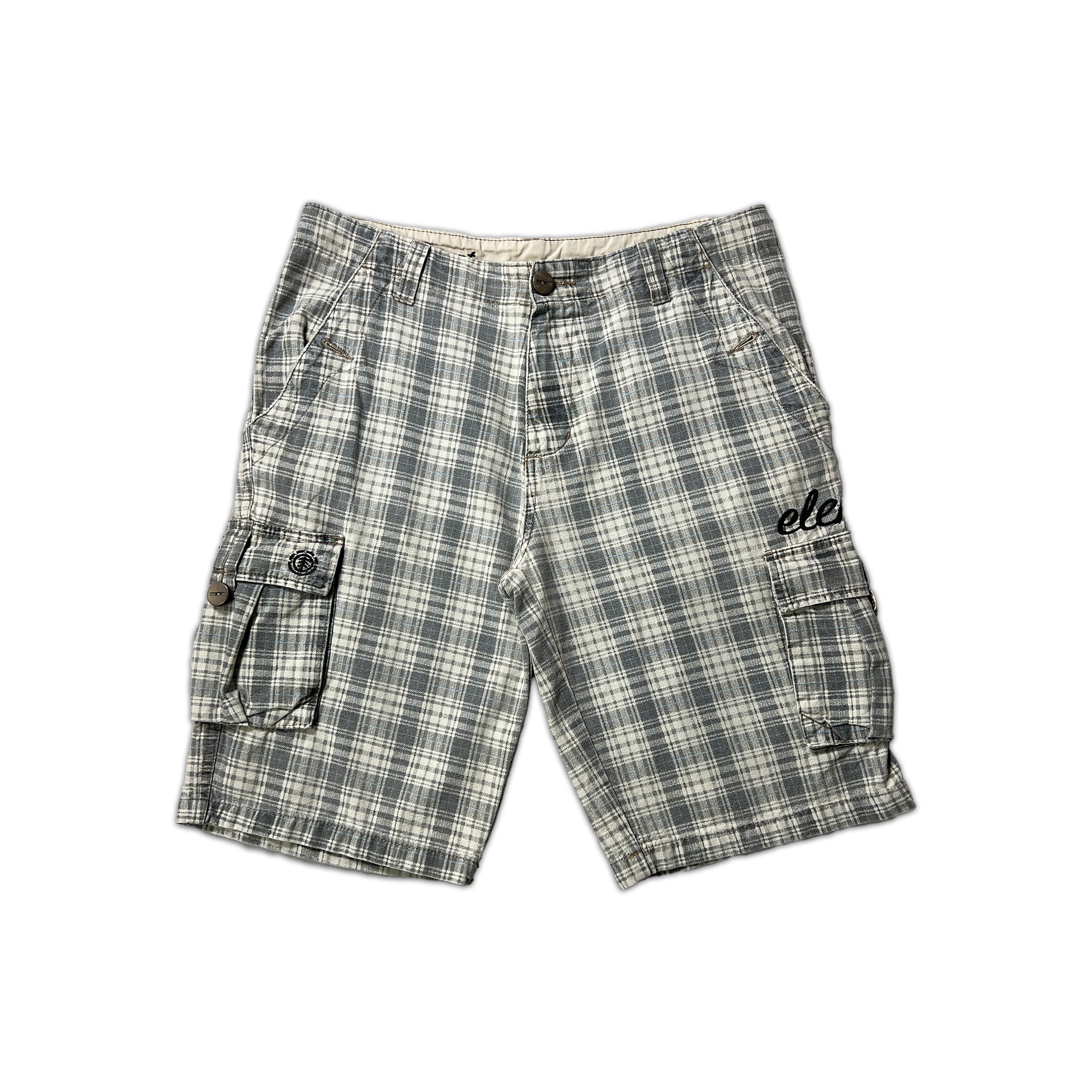 Element Plaid Cargo Shorts