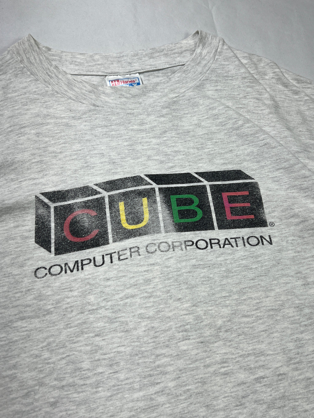 Hanes Beefy Cube Computer T-Shirt
