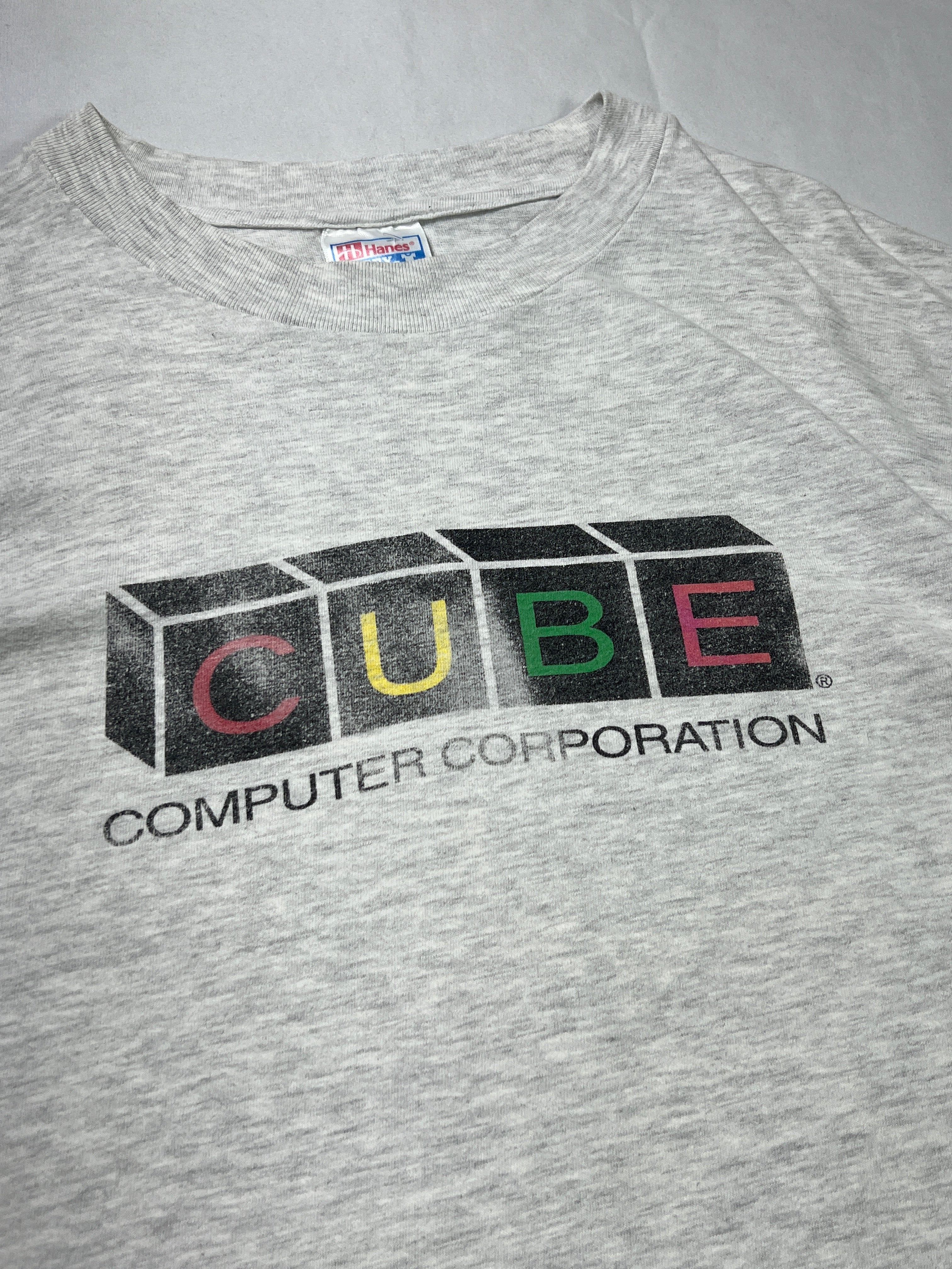 Hanes Beefy Cube Computer T-Shirt