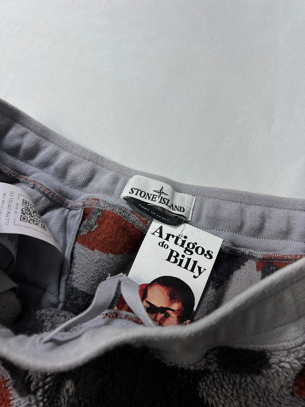 Stone Island Thick Teddy Pile Camo Shorts