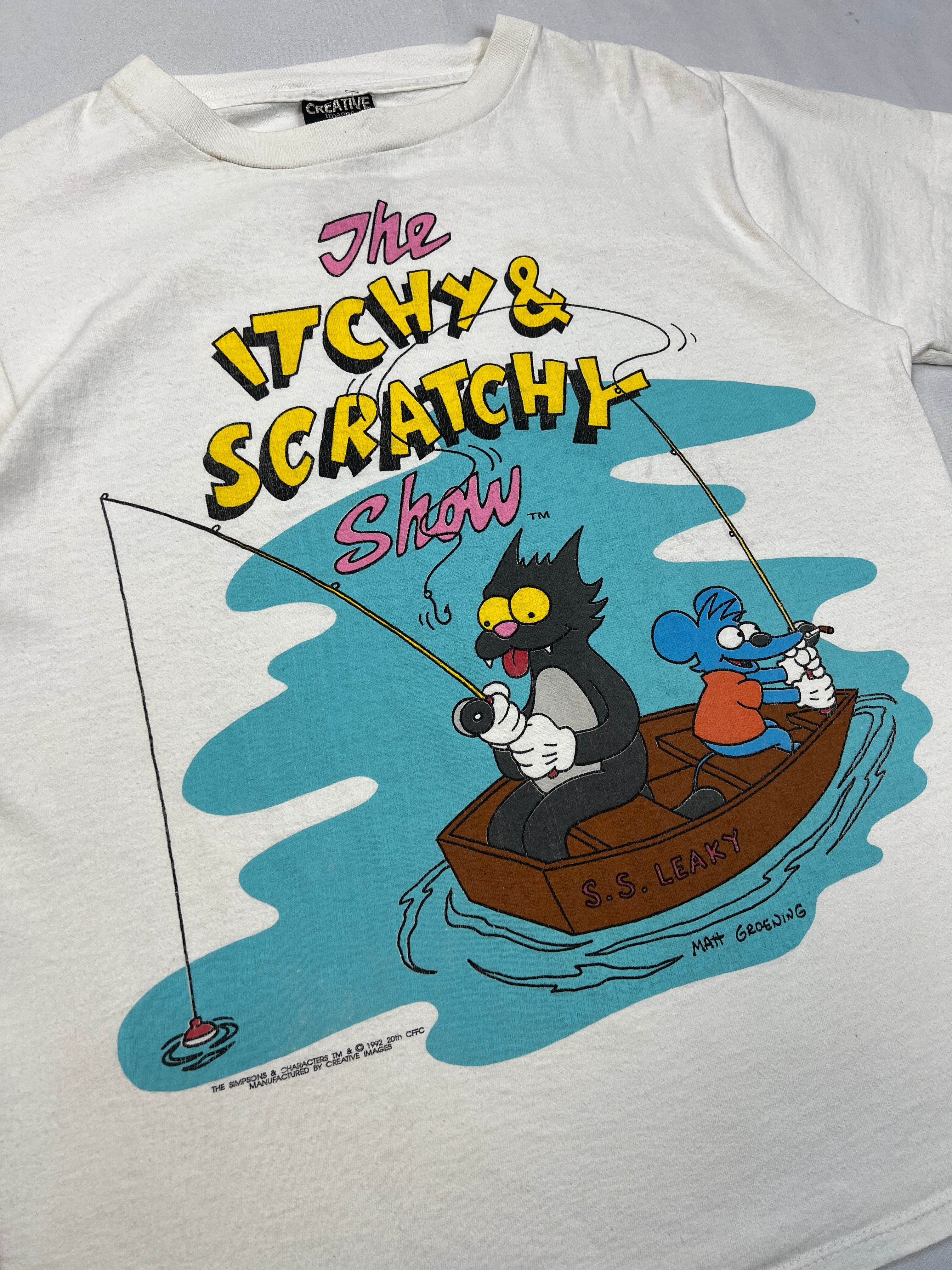 Creative Images Itchy & Scratchy 1992 Merch T-Shirt