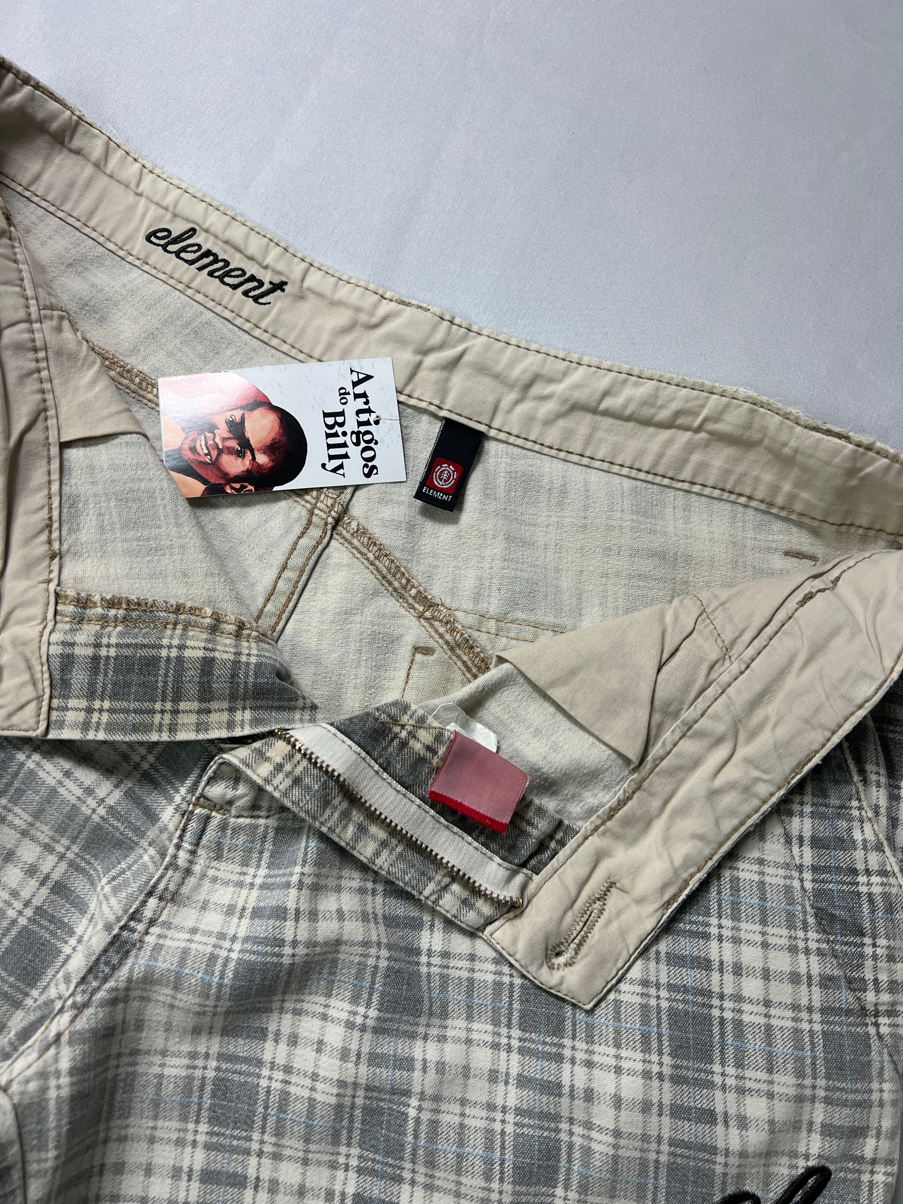 Element Plaid Cargo Shorts