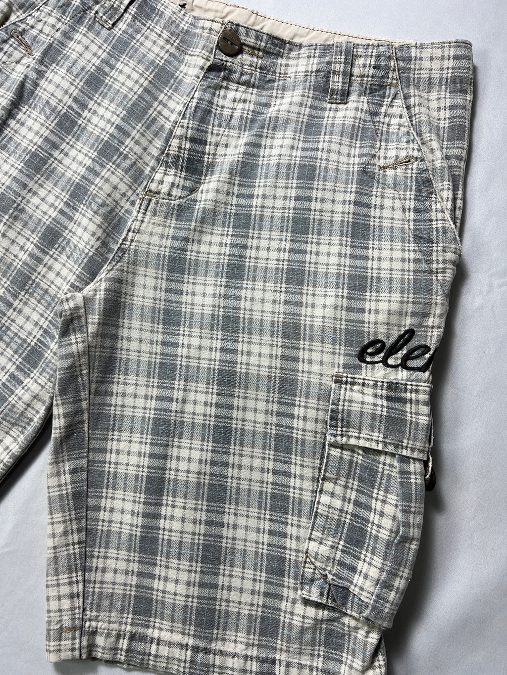Element Plaid Cargo Shorts