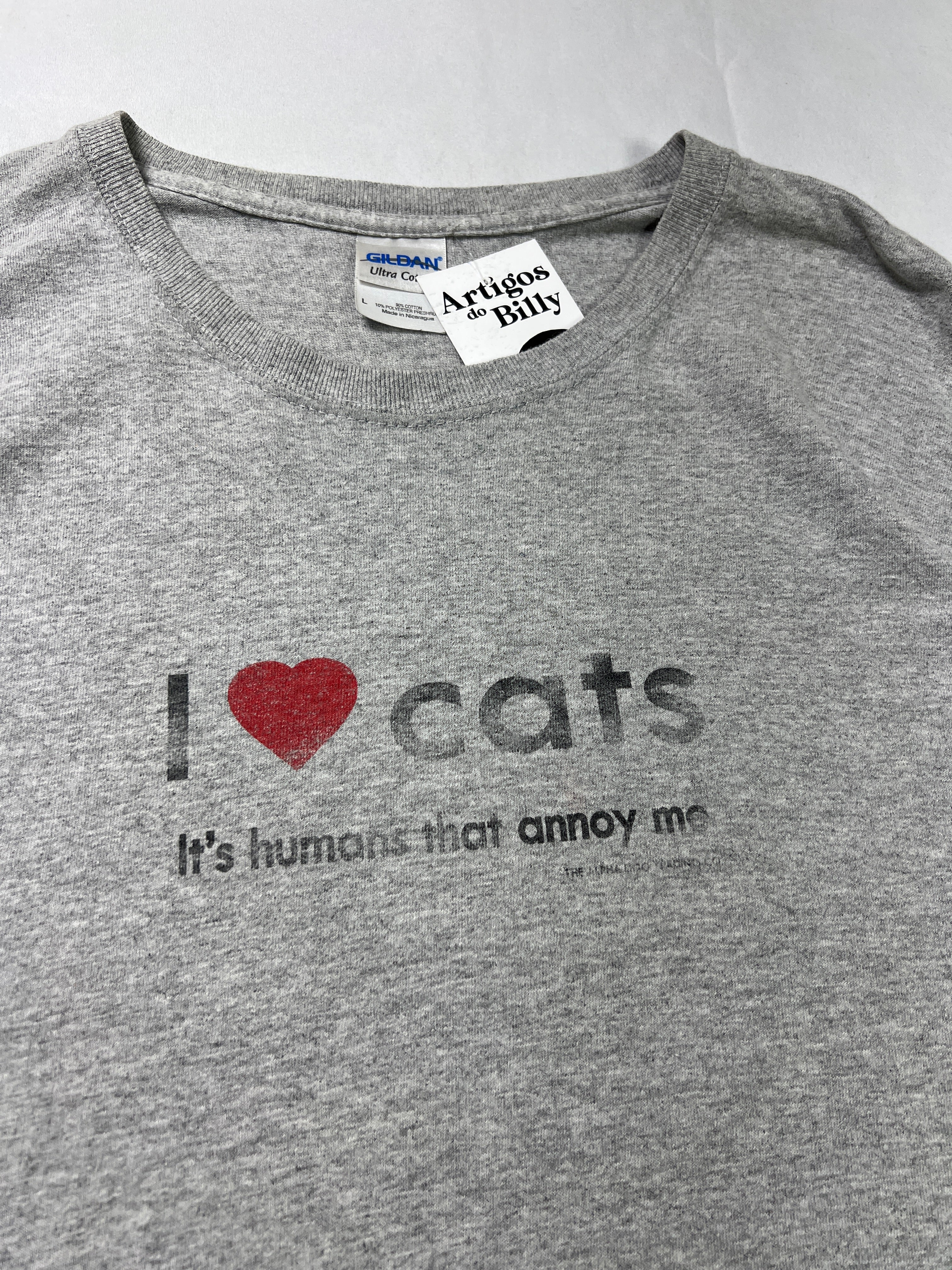 Gildan I Love Cats T-Shirt