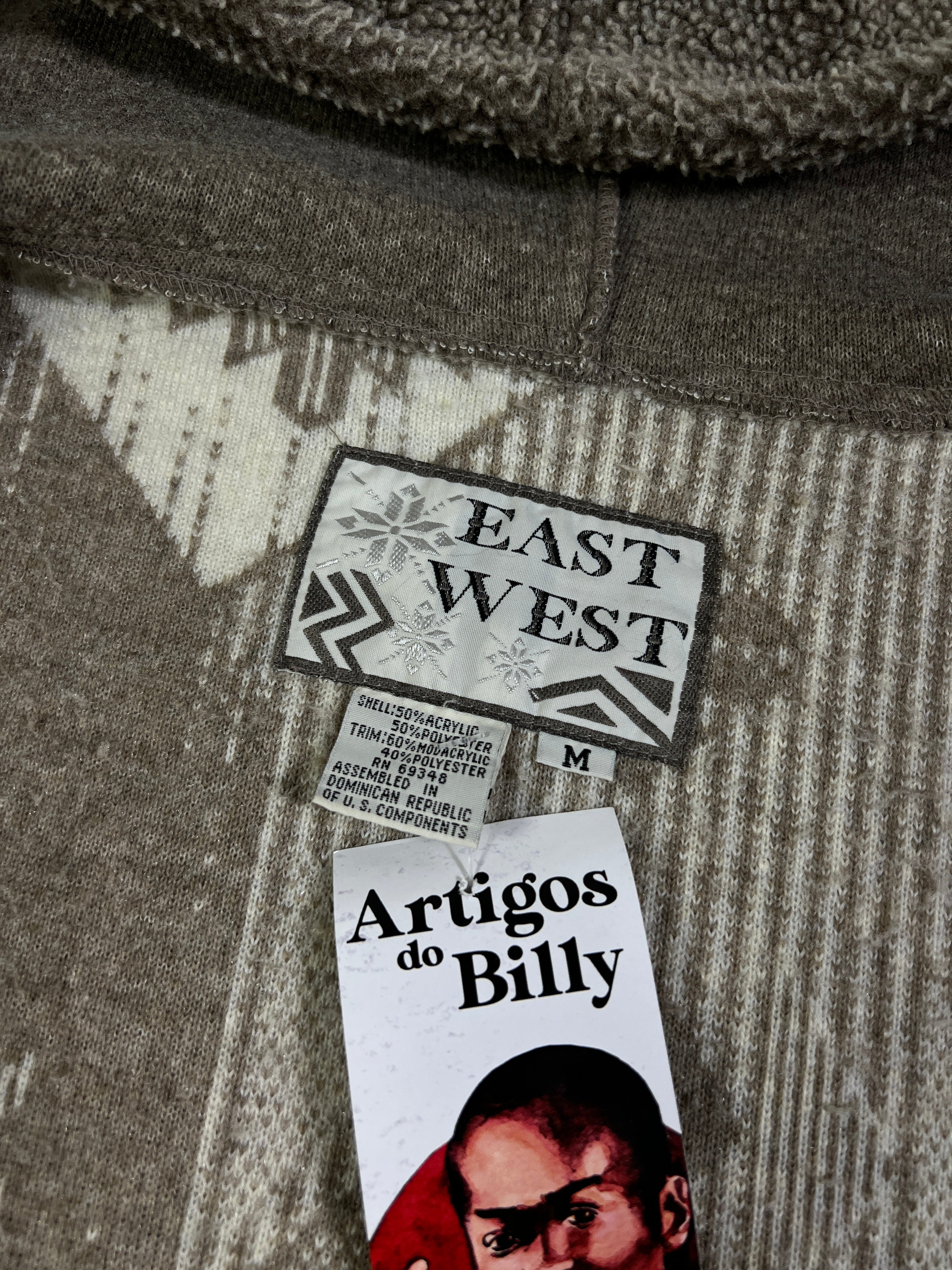 East West Aztec Fleeced Full Zip Jacket