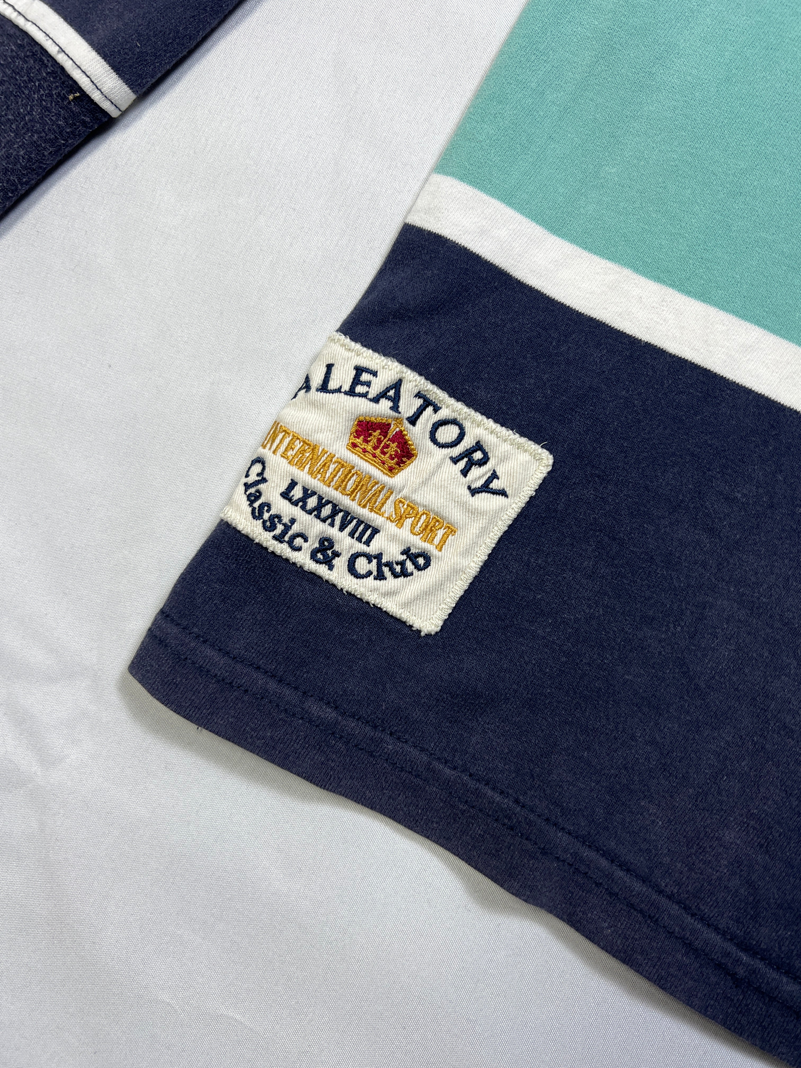 Aleatory Striped Polo Shirt