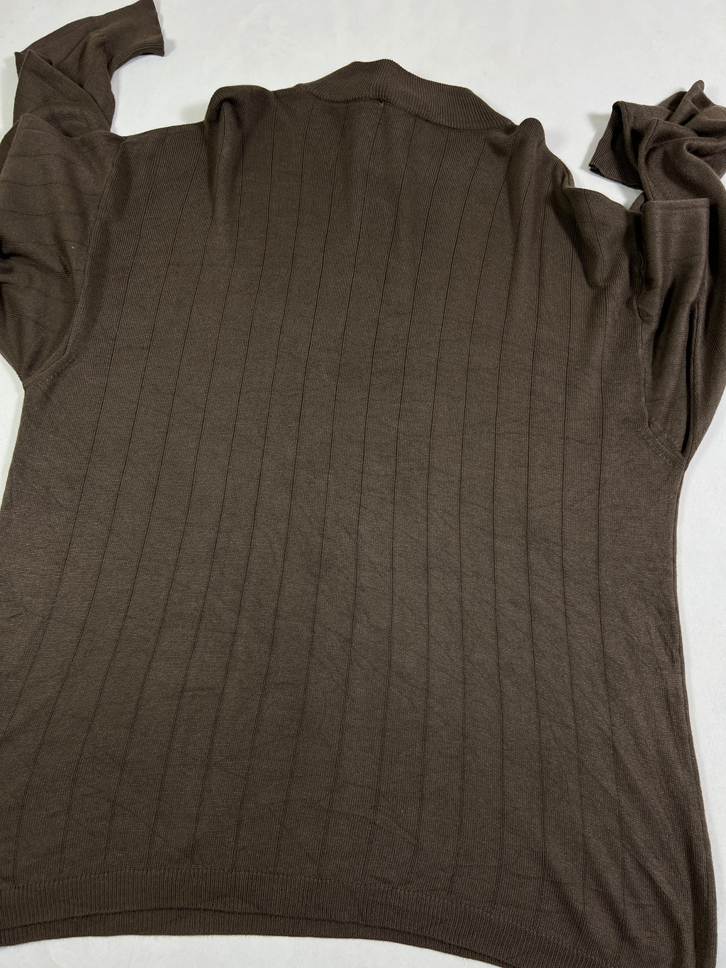 Cellini Uomo Ribbed Mock Neck Knit Pullover