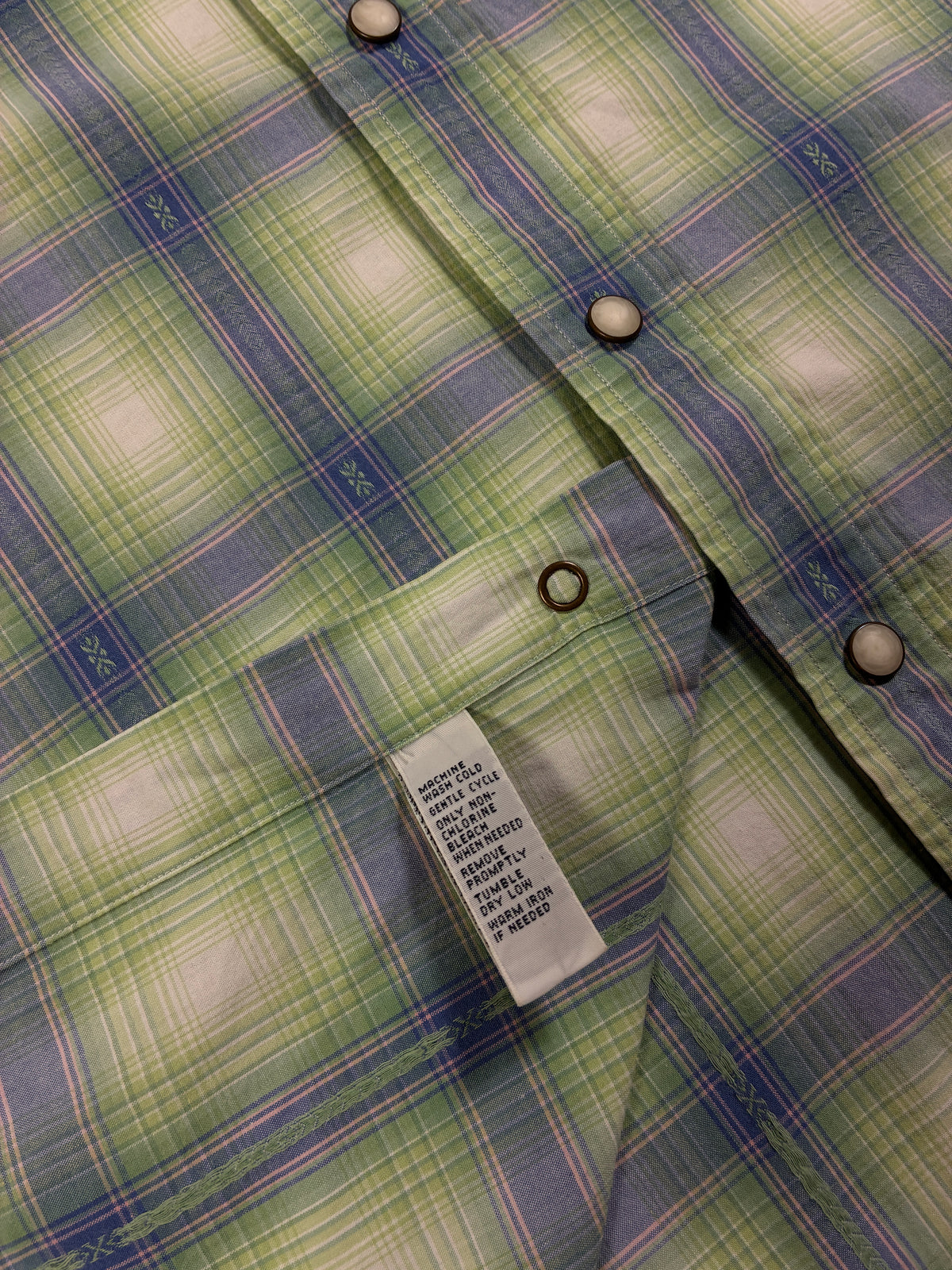 Polo Ralph Lauren Pearl Snap Western Plaid Shirt