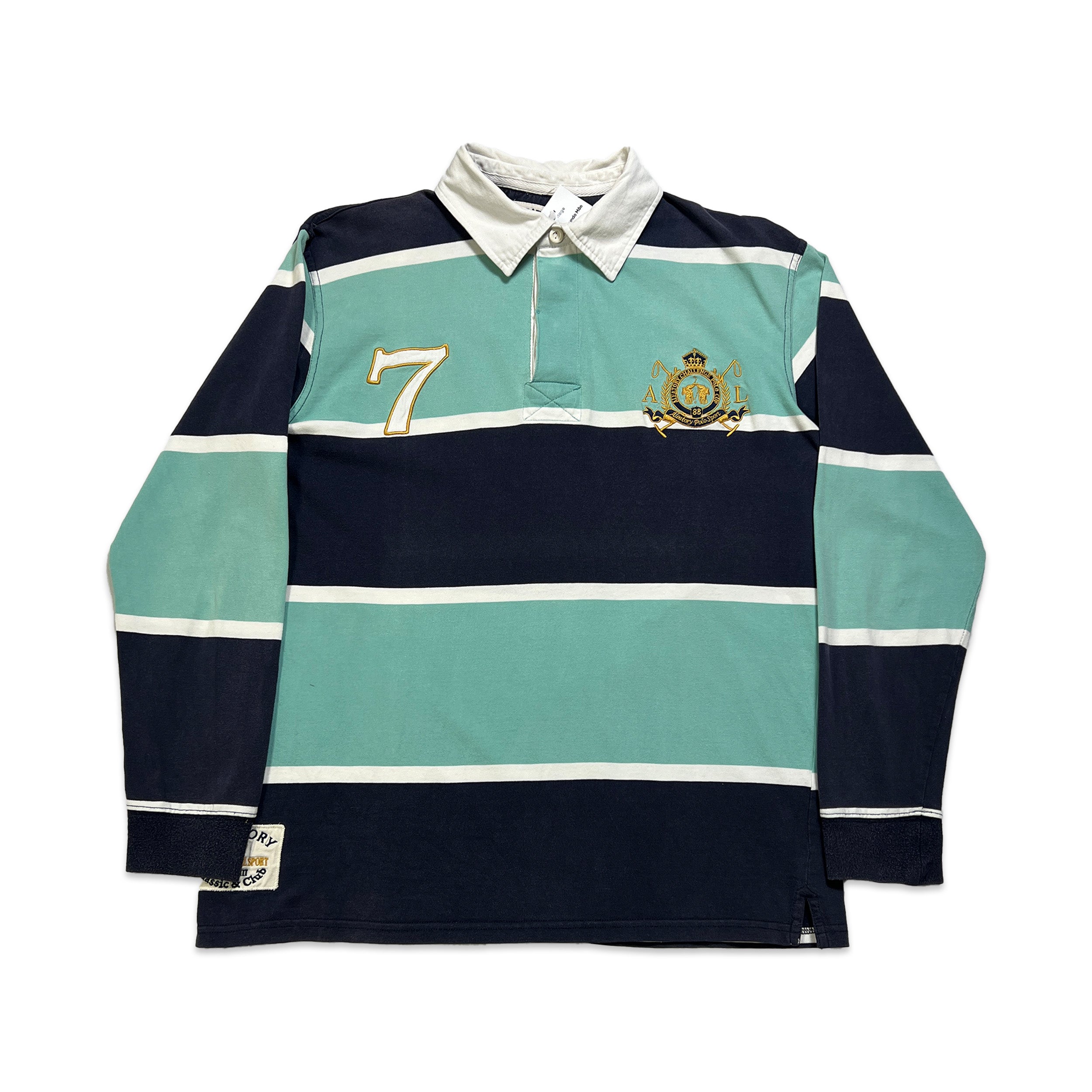 Aleatory Striped Polo Shirt