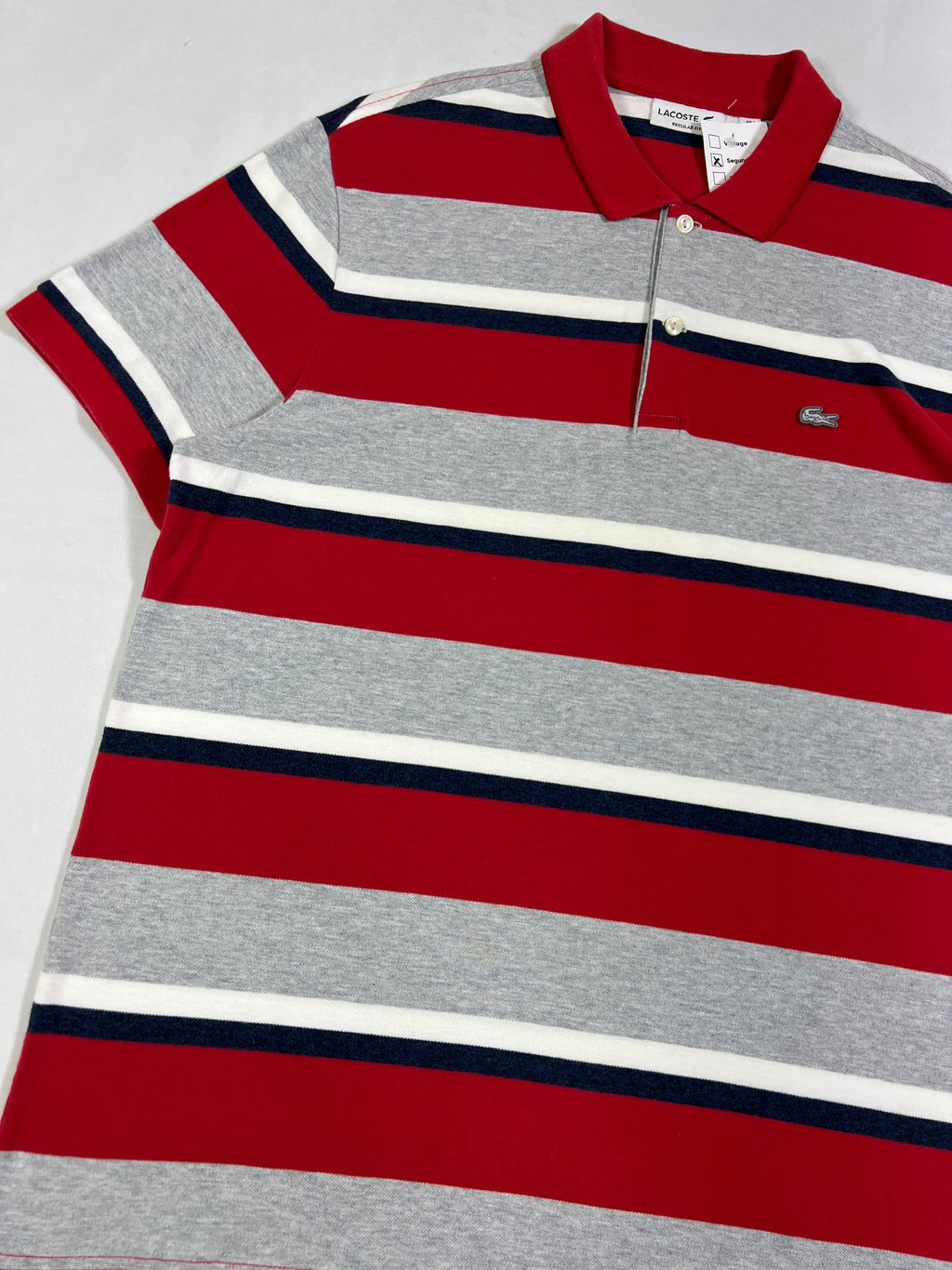 Lacoste Regular Fit Striped Polo Shirt