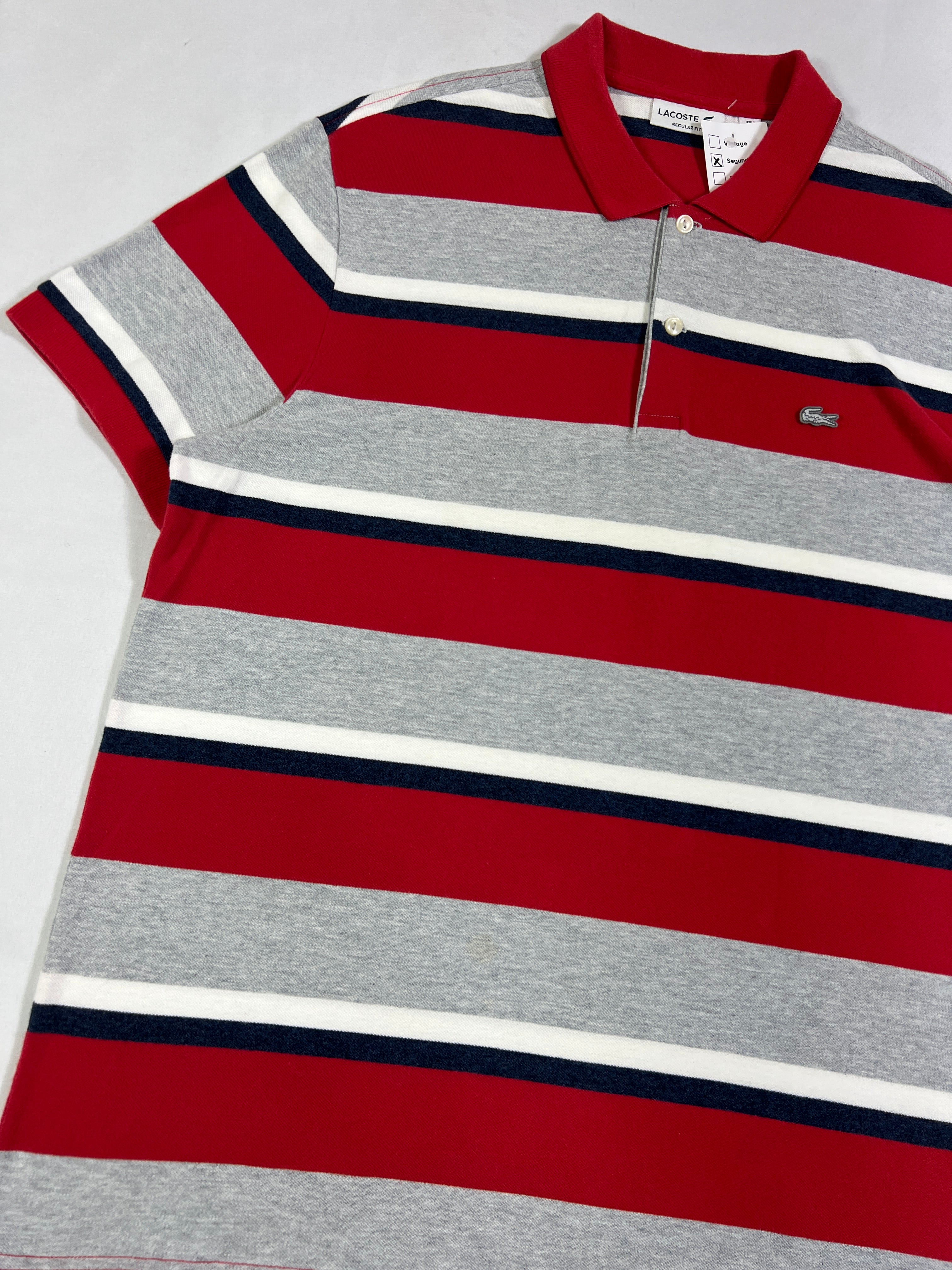 Lacoste Regular Fit Striped Polo Shirt