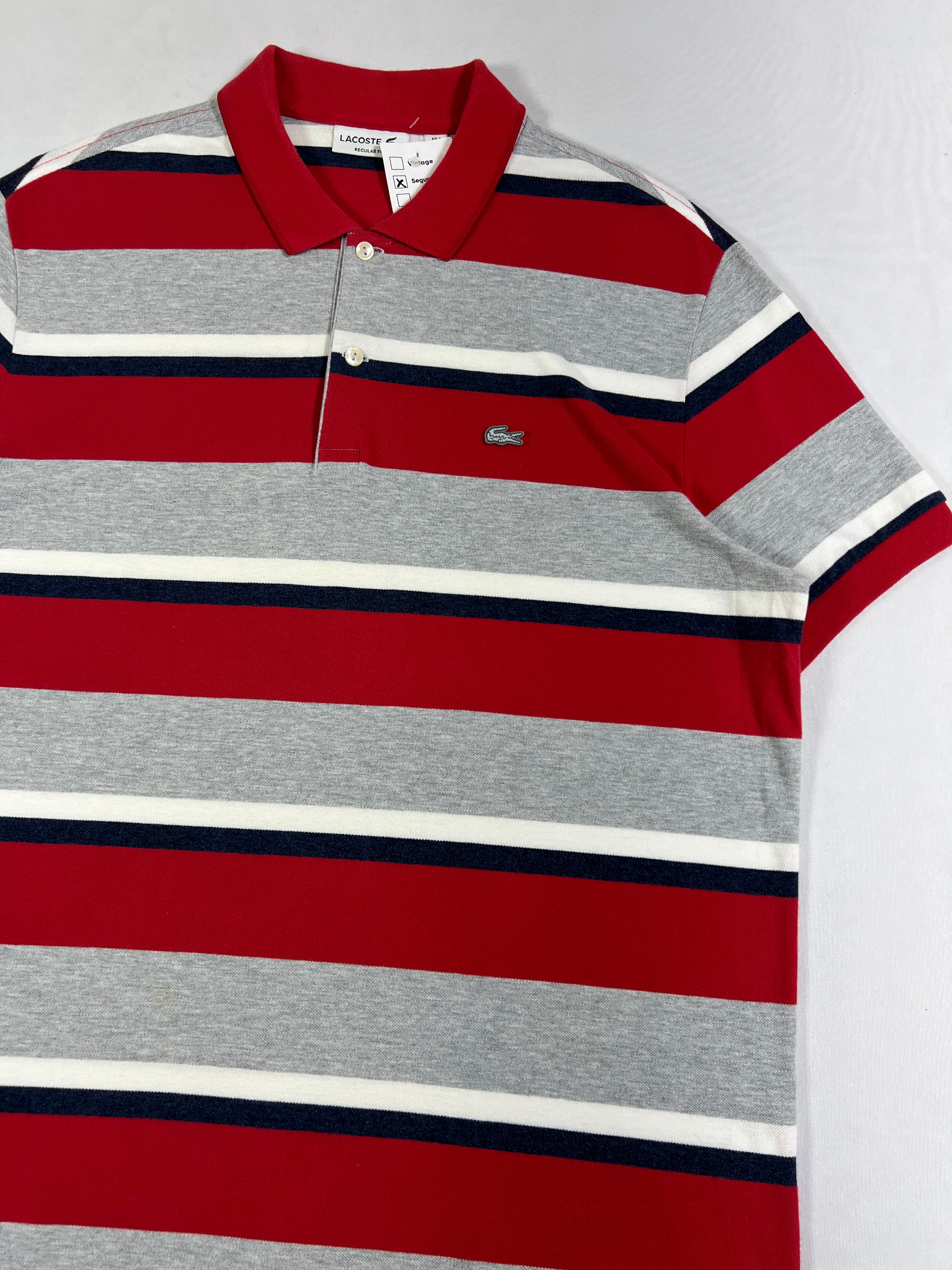Lacoste Regular Fit Striped Polo Shirt