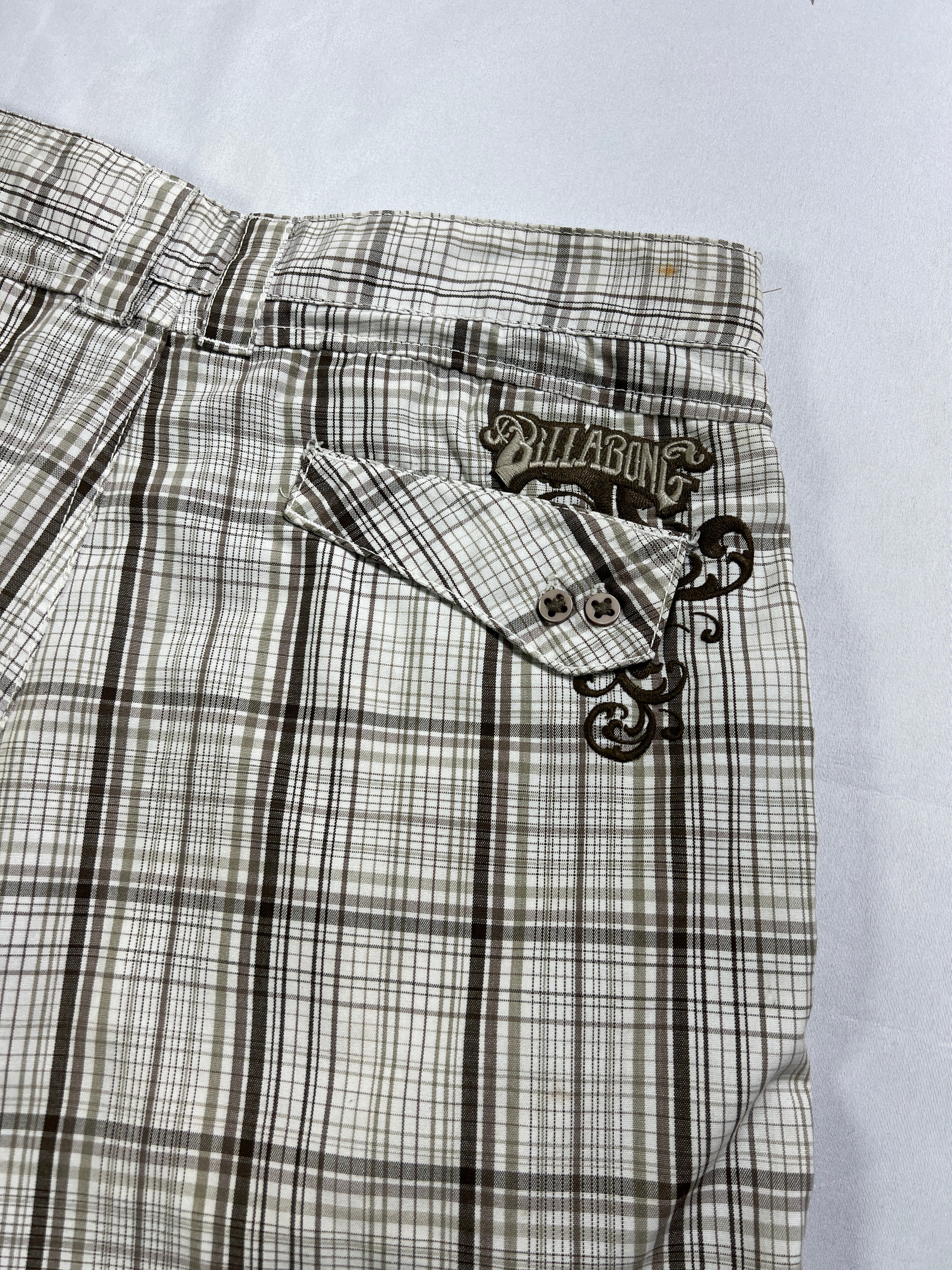 Billabong Plaid Cargo Shorts