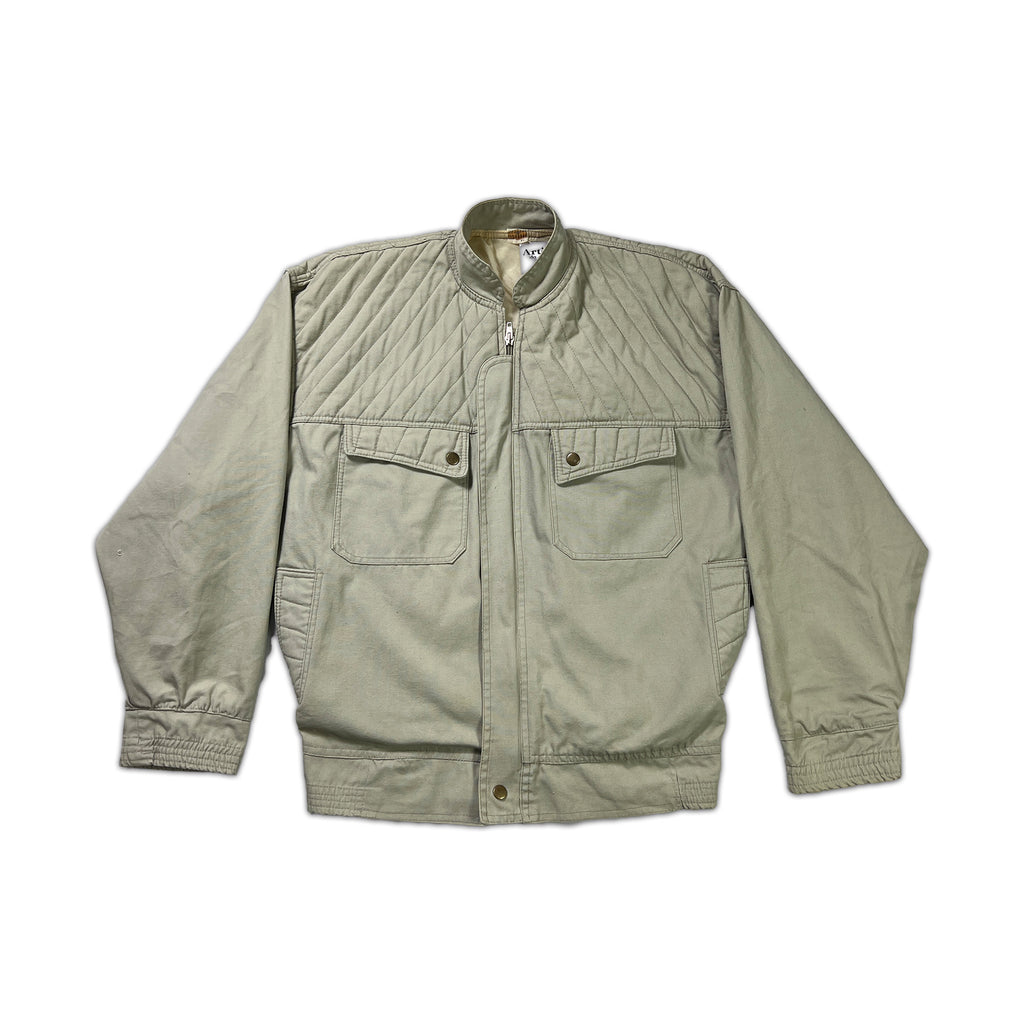 Micherry Quilted Bomber Jacket