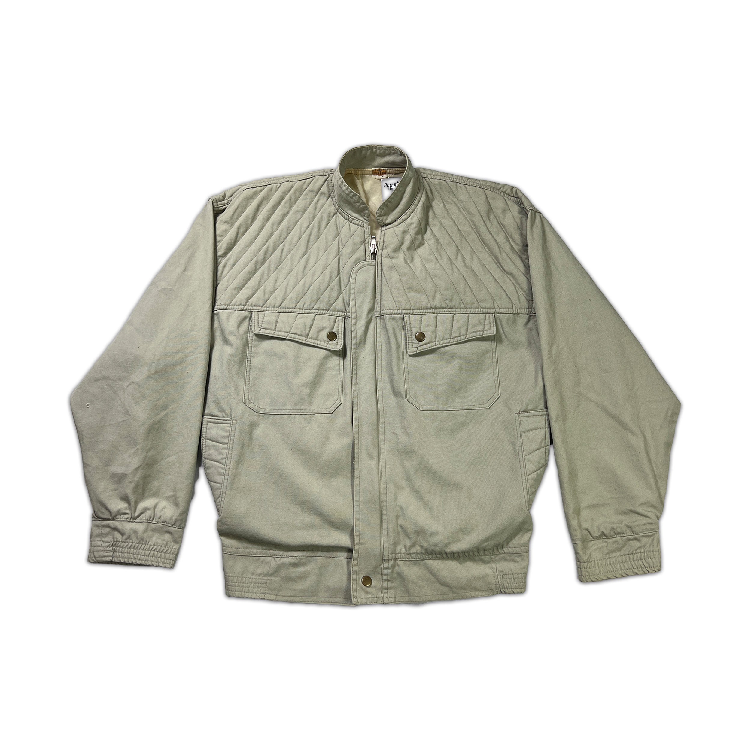 Micherry Quilted Bomber Jacket