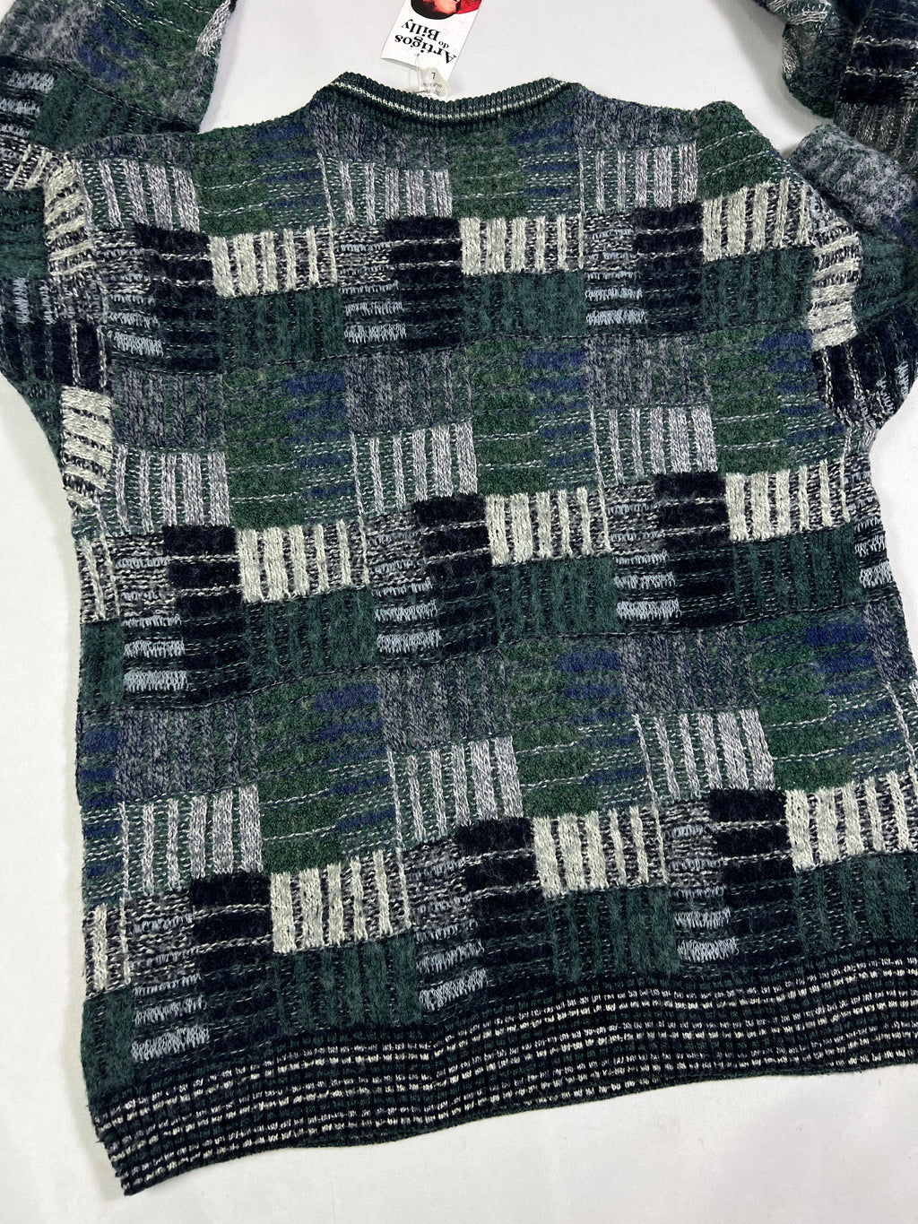 Norm Thompson Wool Patchwork Pullover