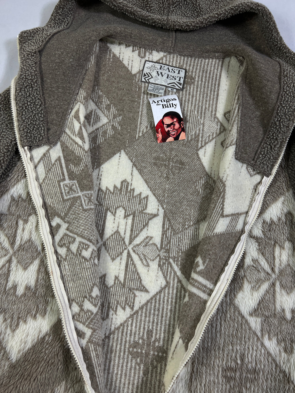 East West Aztec Fleeced Full Zip Jacket