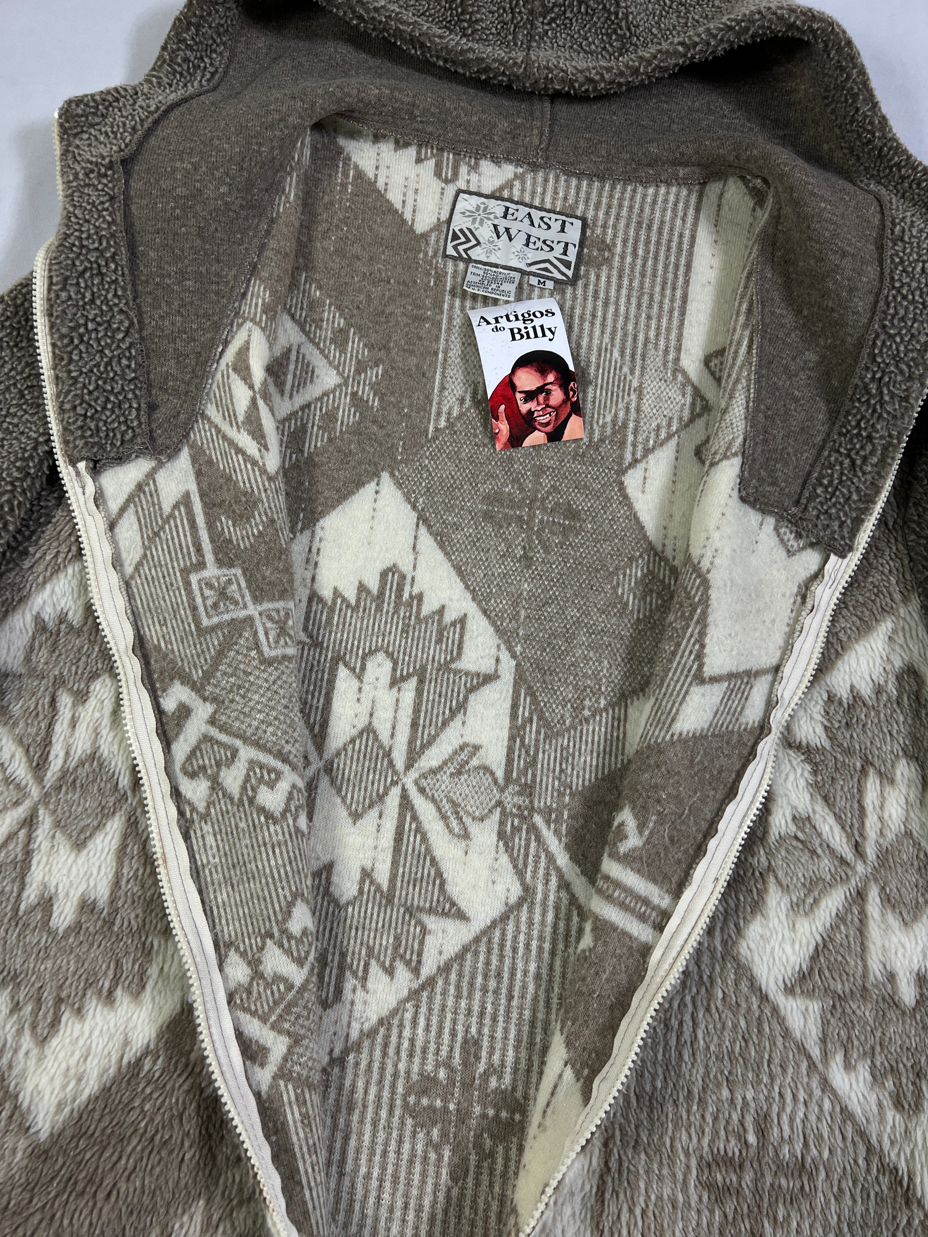 East West Aztec Fleeced Full Zip Jacket