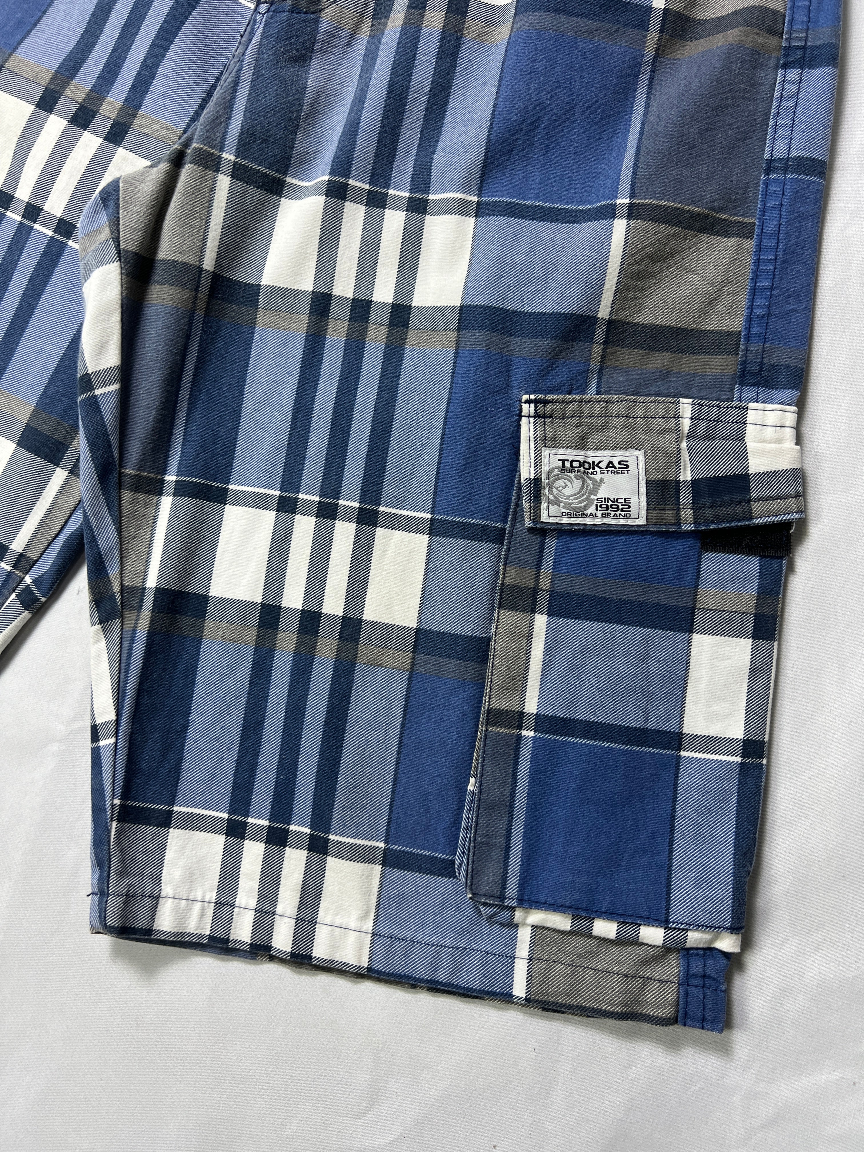 Tookas Freestyle Plaid Cargo Shorts