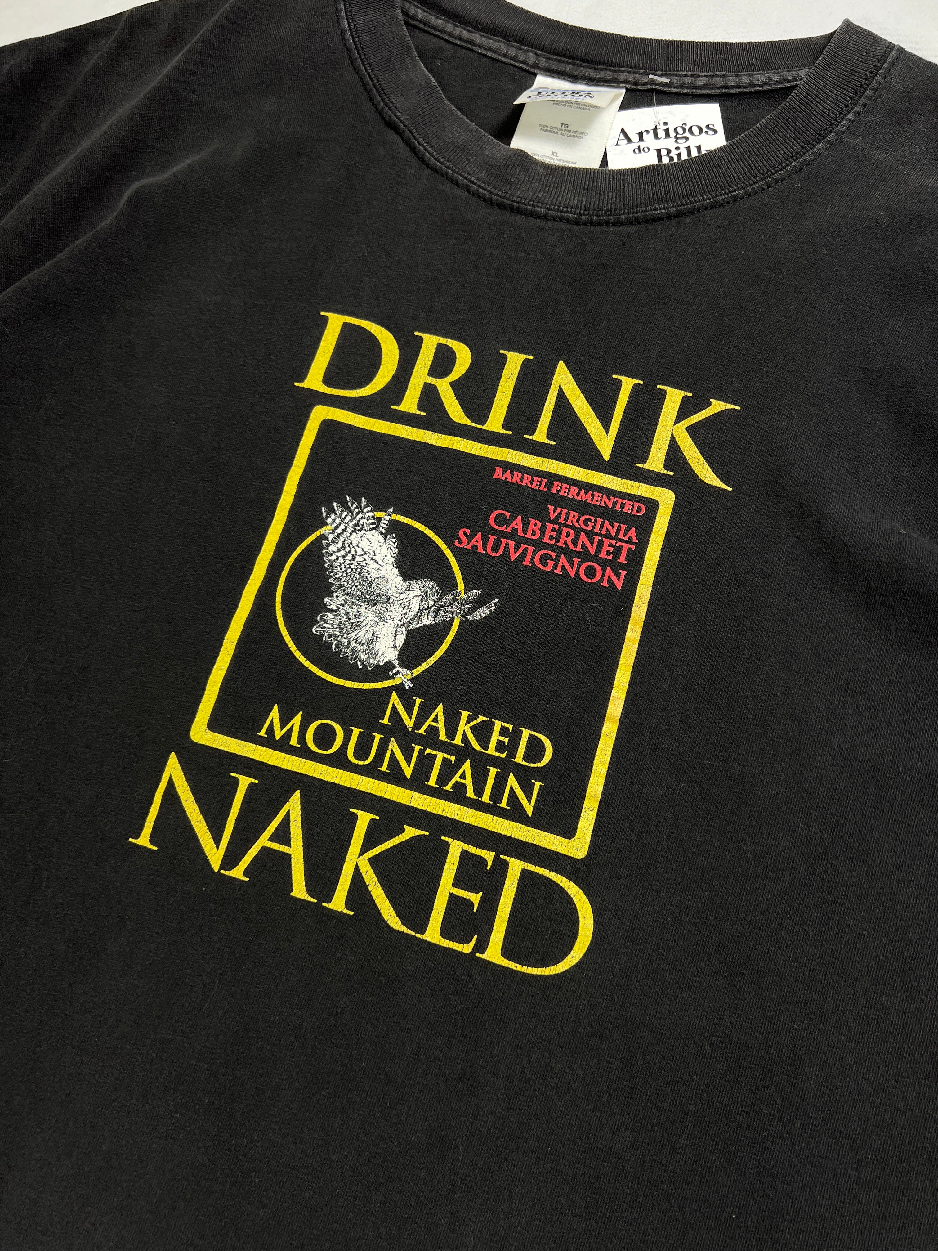 Gildan HeavyWeight Cotton Naked Mountain Drink Naked T-Shirt