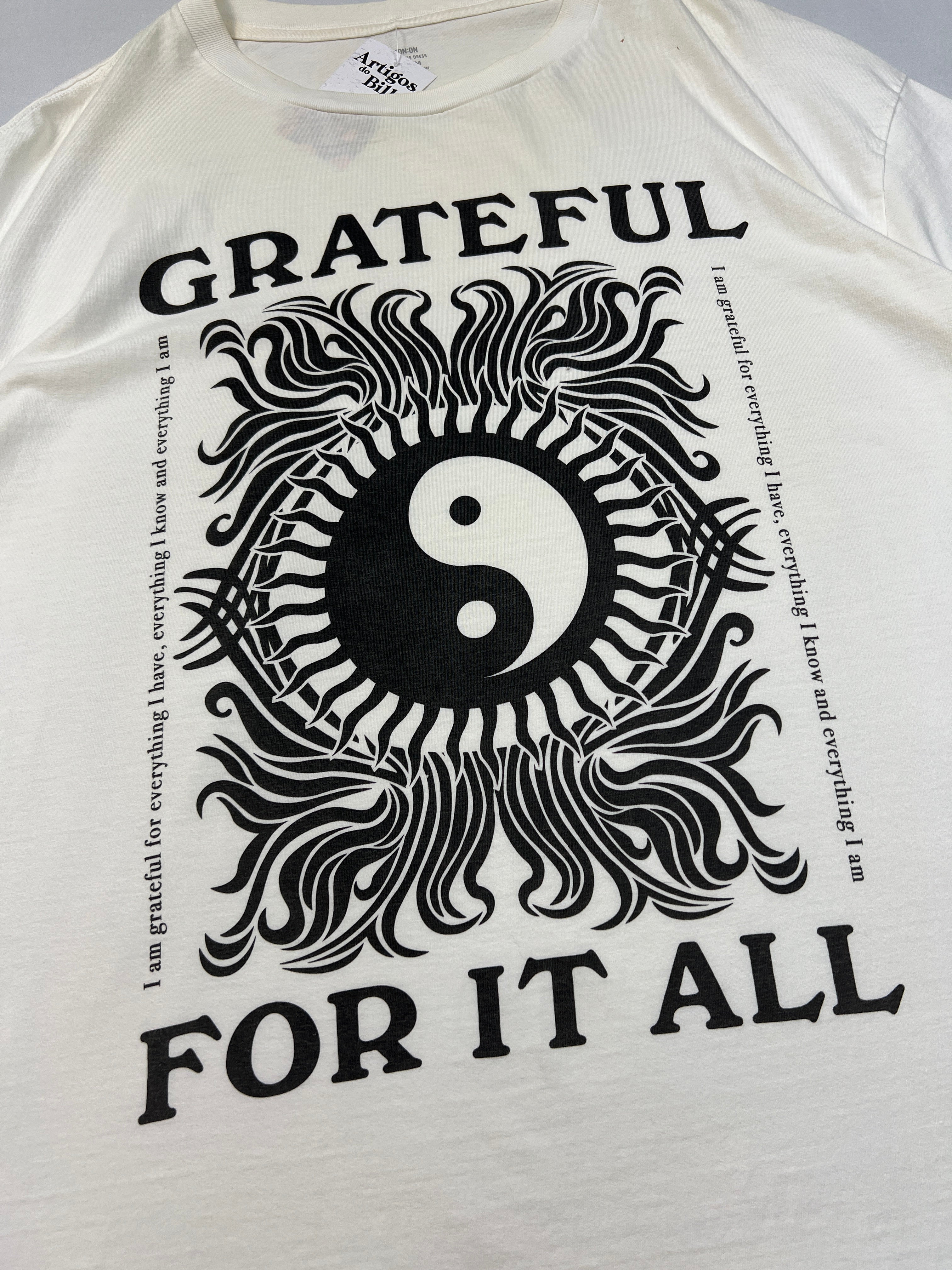Cotton On ''Grateful For It All'' T-Shirt
