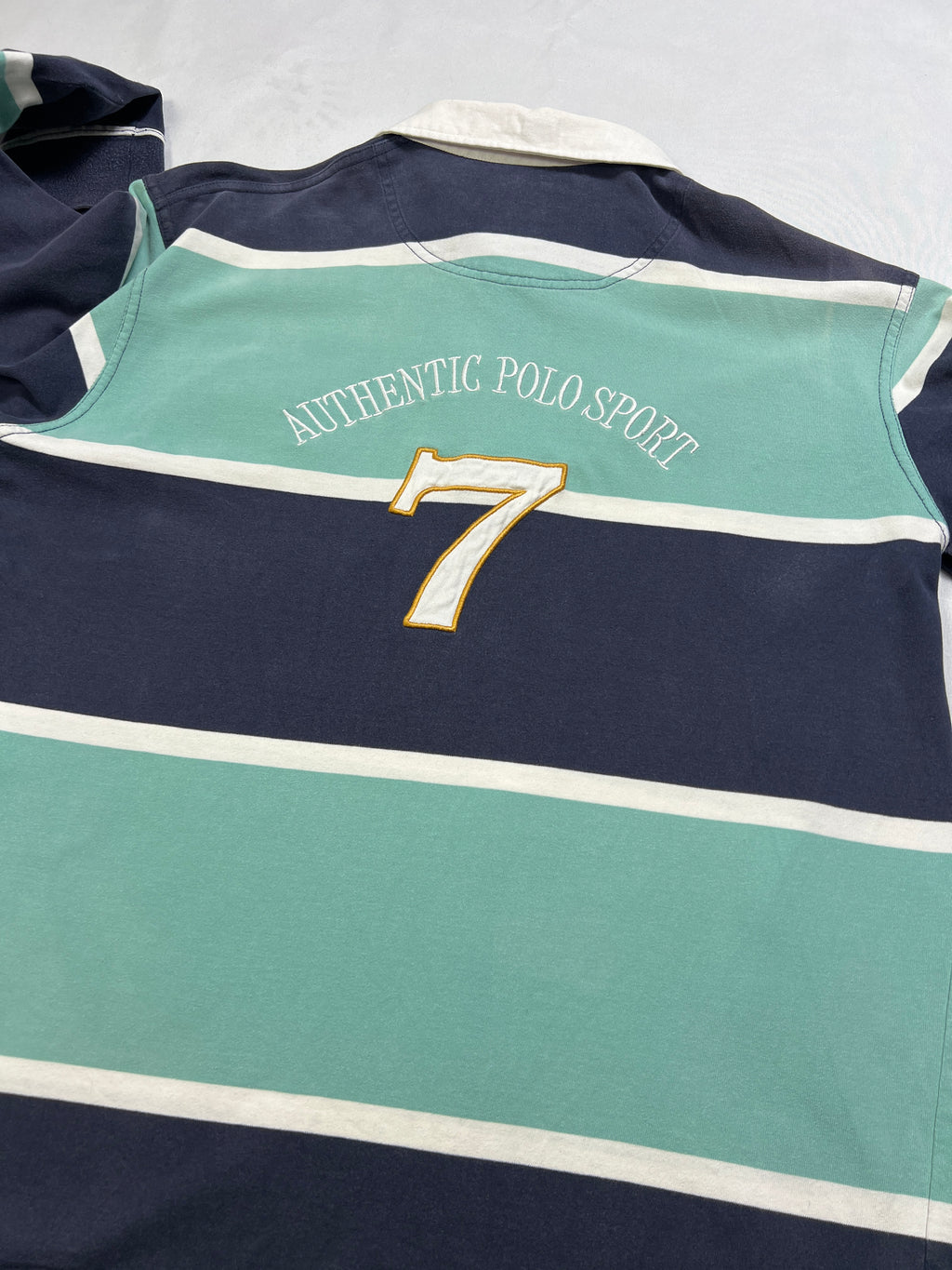 Aleatory Striped Polo Shirt