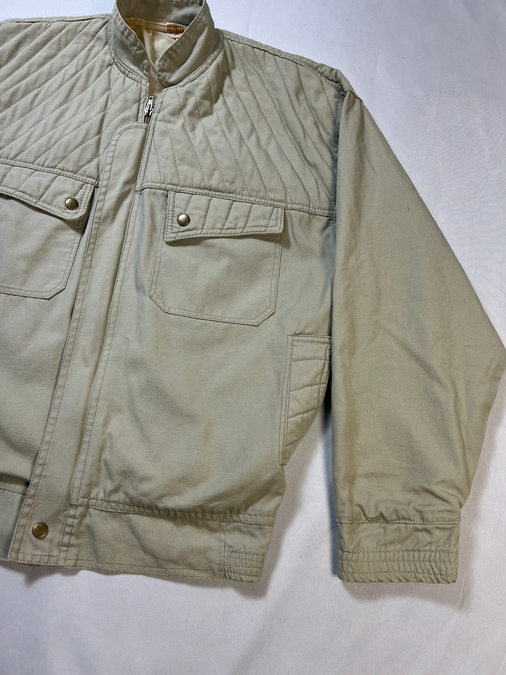 Micherry Quilted Bomber Jacket