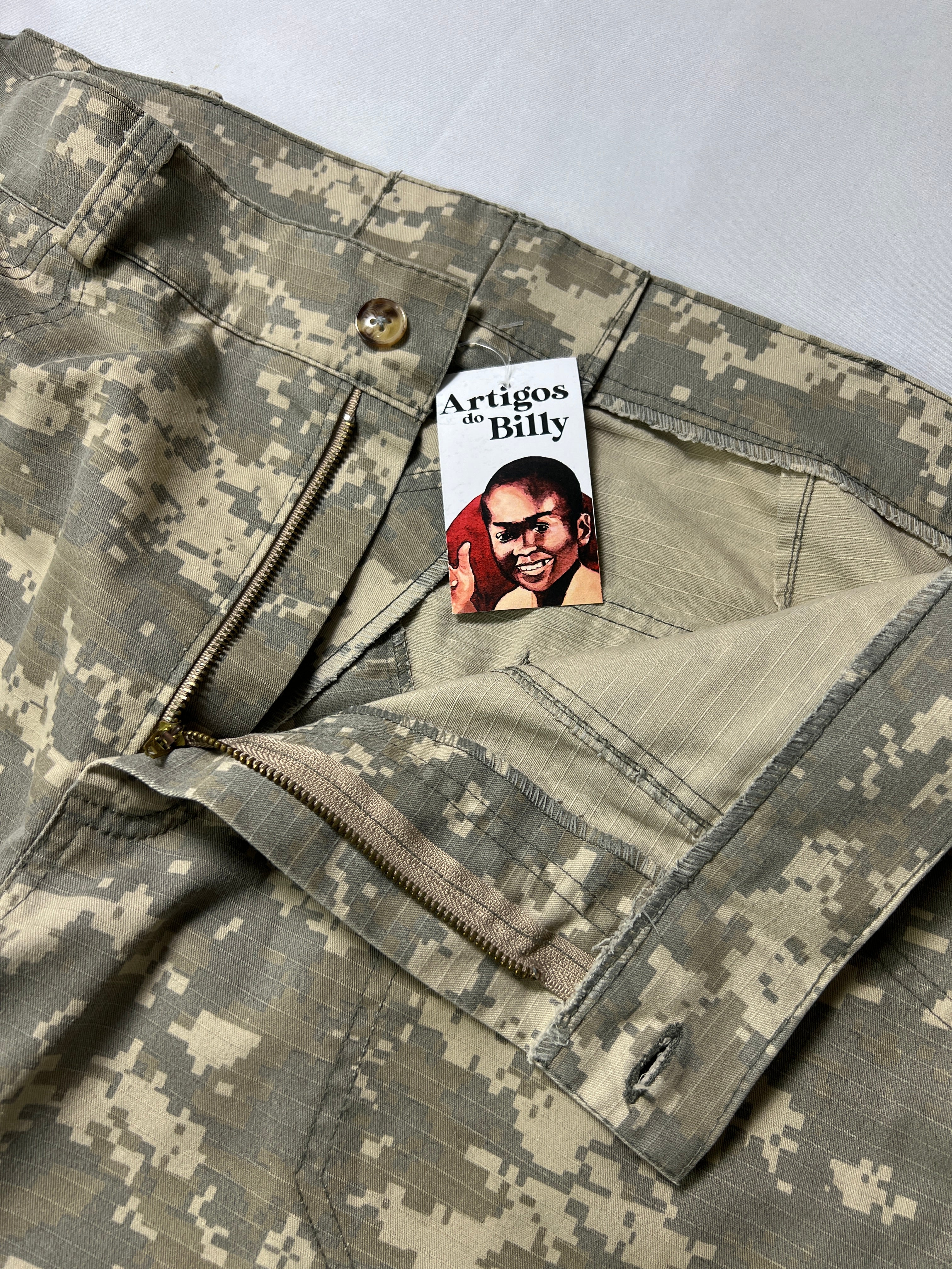 Castella Digital Camo Military Cargo Double Knee Pants