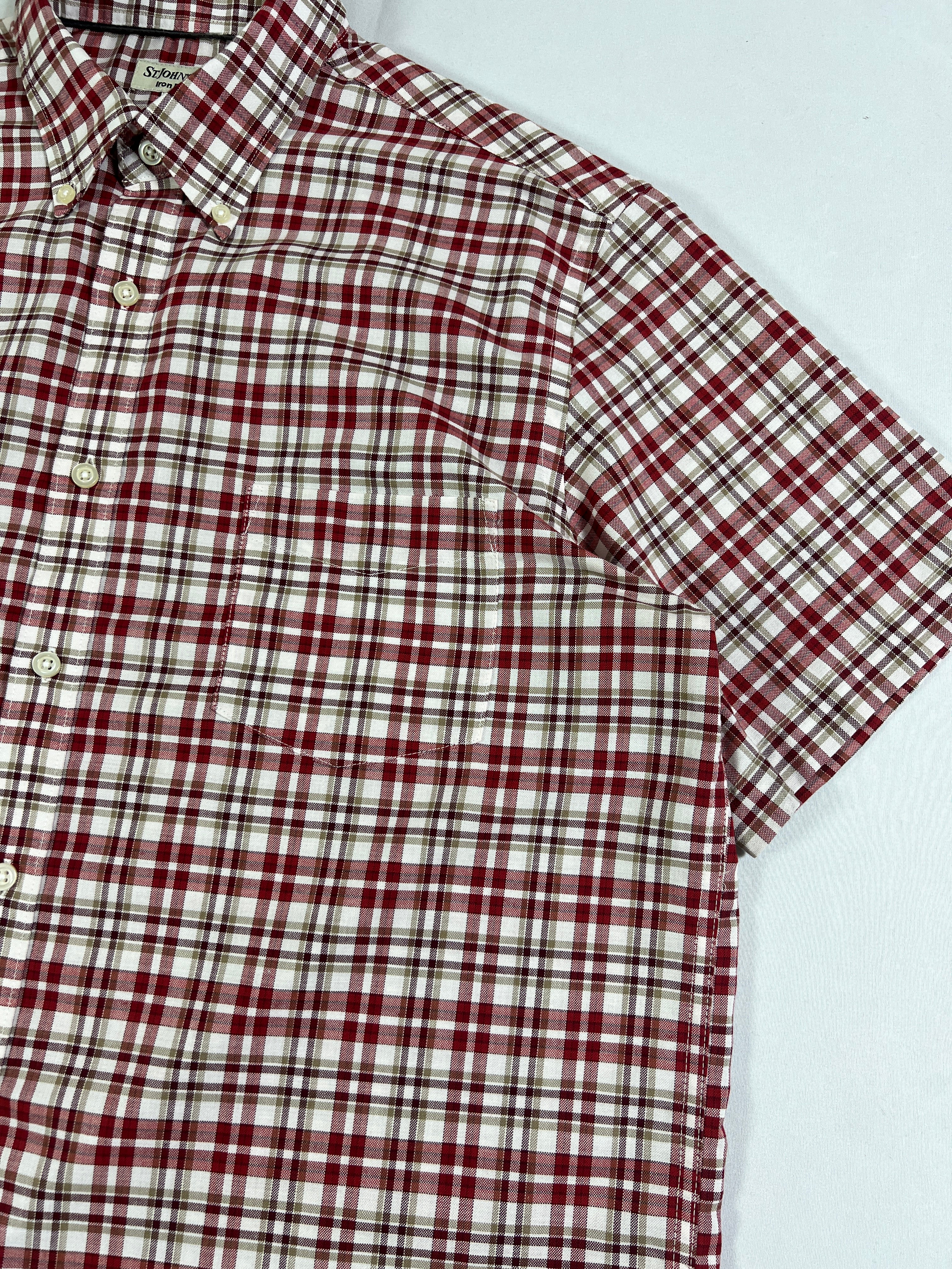 St. John's Bay Iron Free Plaid Shirt