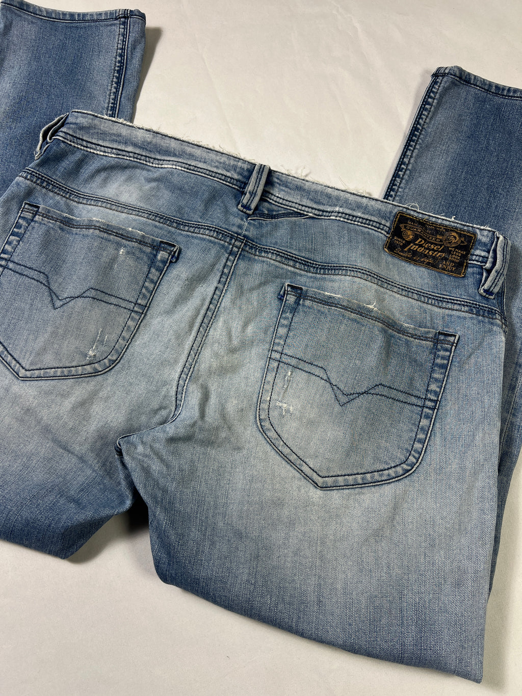 Diesel Thanaz Destroyed Skinny Jeans