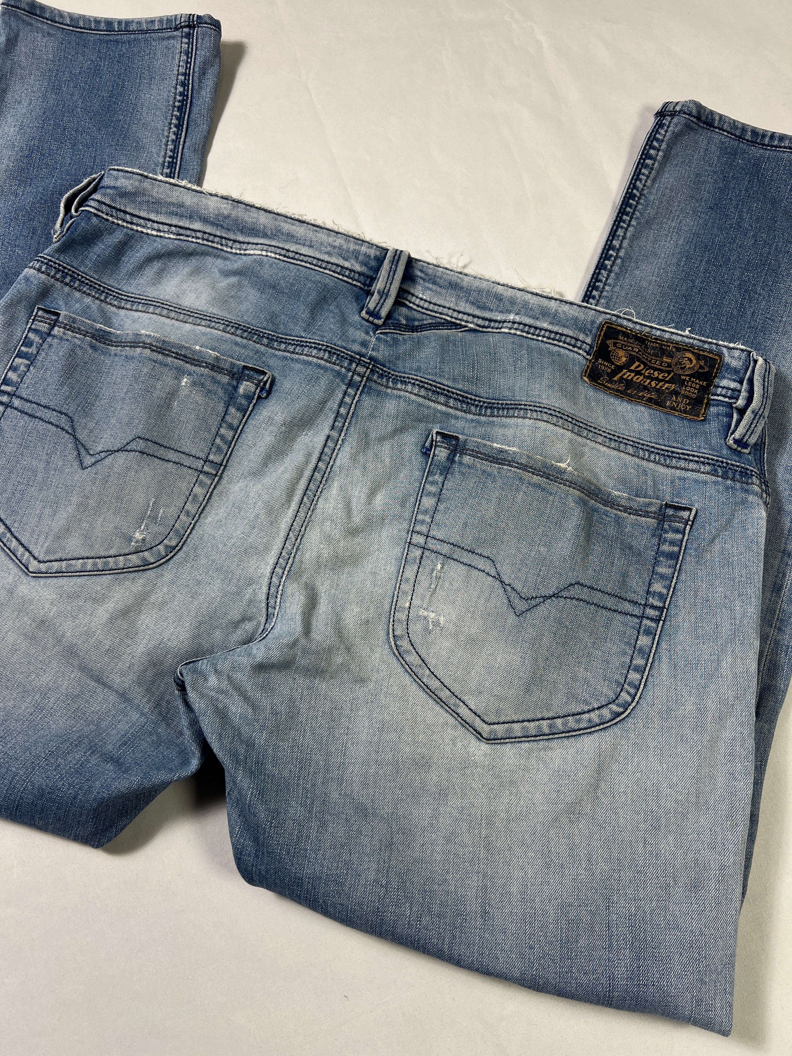 Diesel Thanaz Destroyed Skinny Jeans