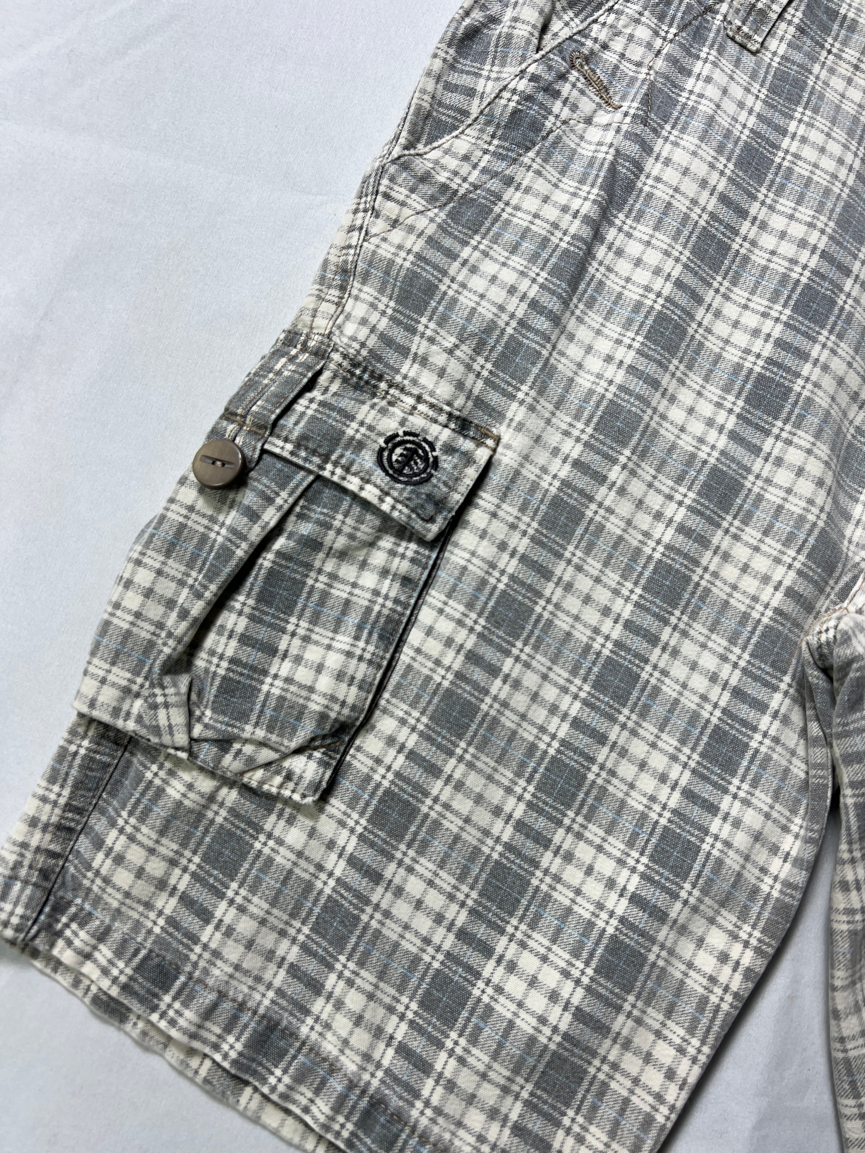 Element Plaid Cargo Shorts