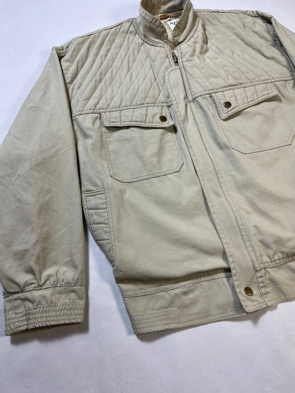 Micherry Quilted Bomber Jacket