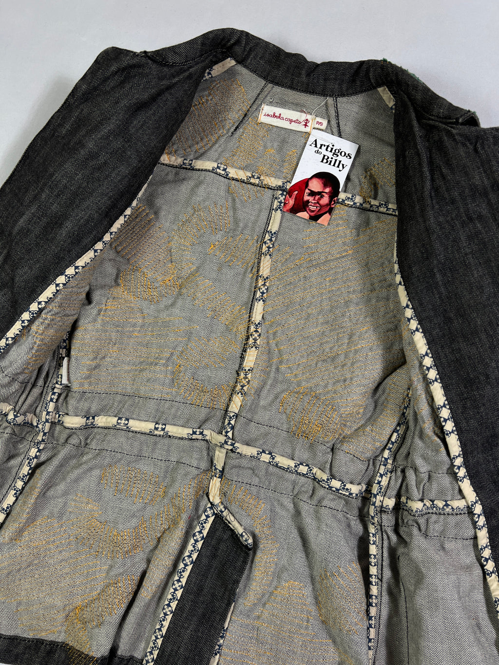 Isabela Capeto Floral Patchwork Jeans Jacket