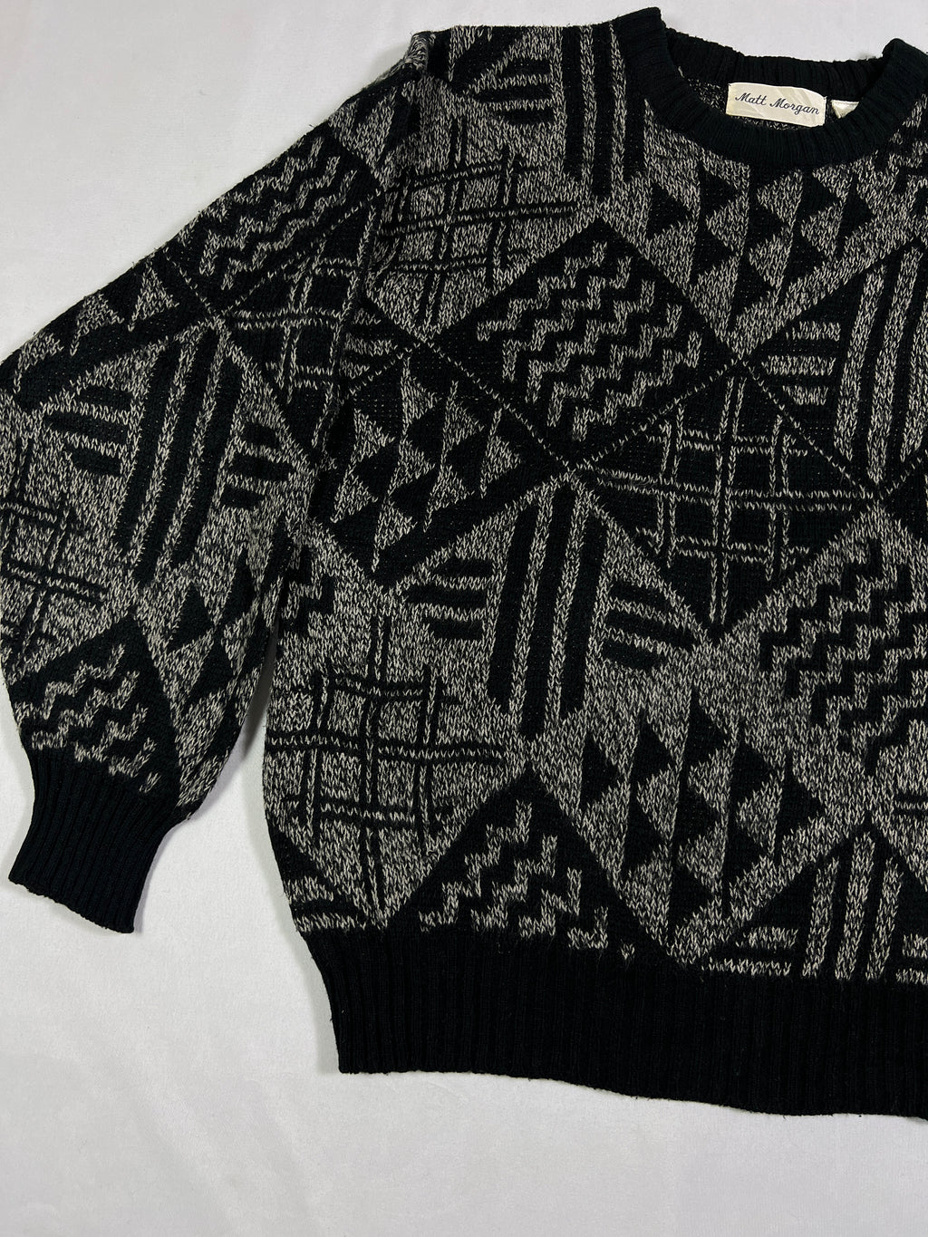 Matt Morgan Geometric Pattern Pullover