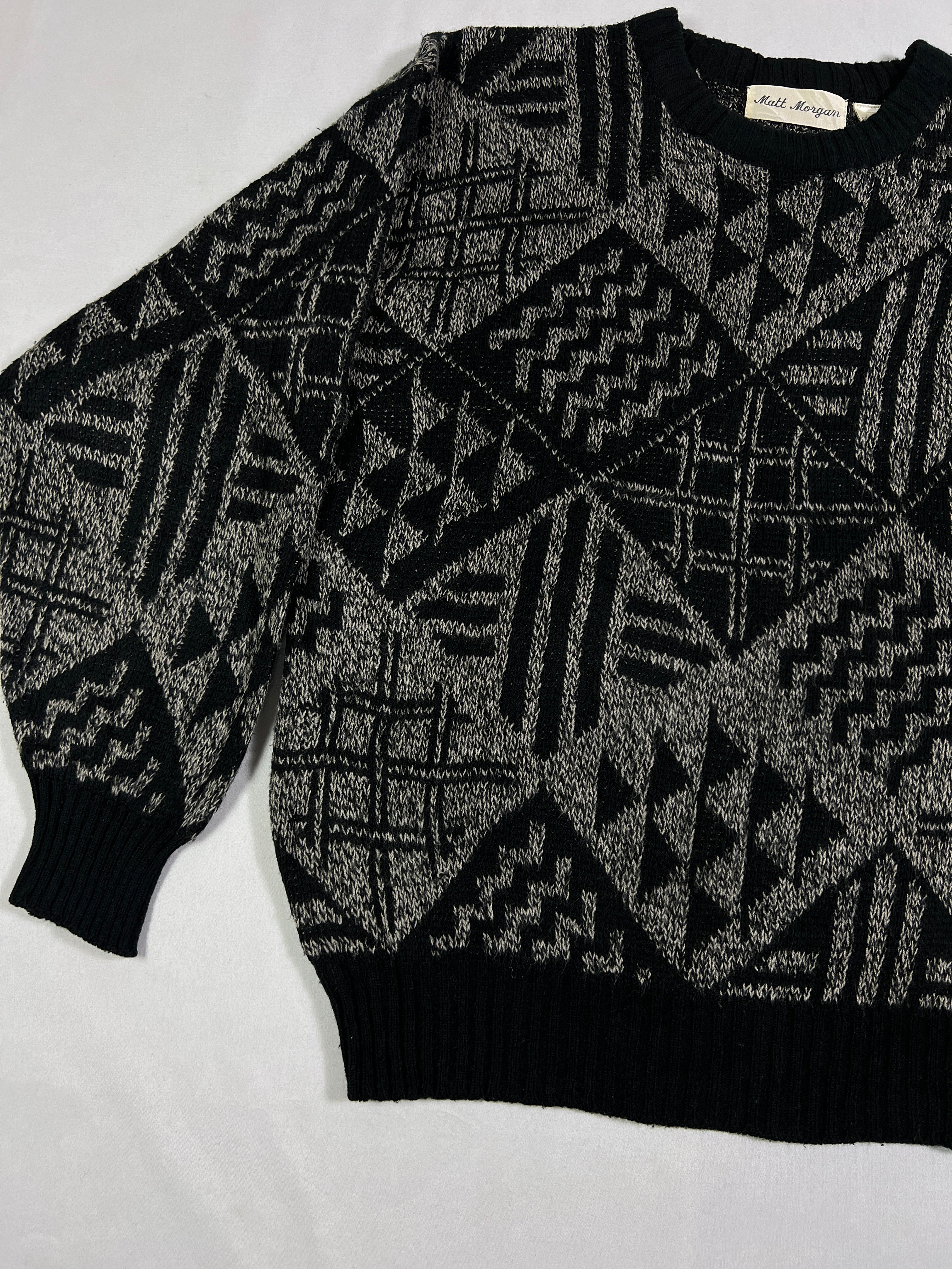 Matt Morgan Geometric Pattern Pullover