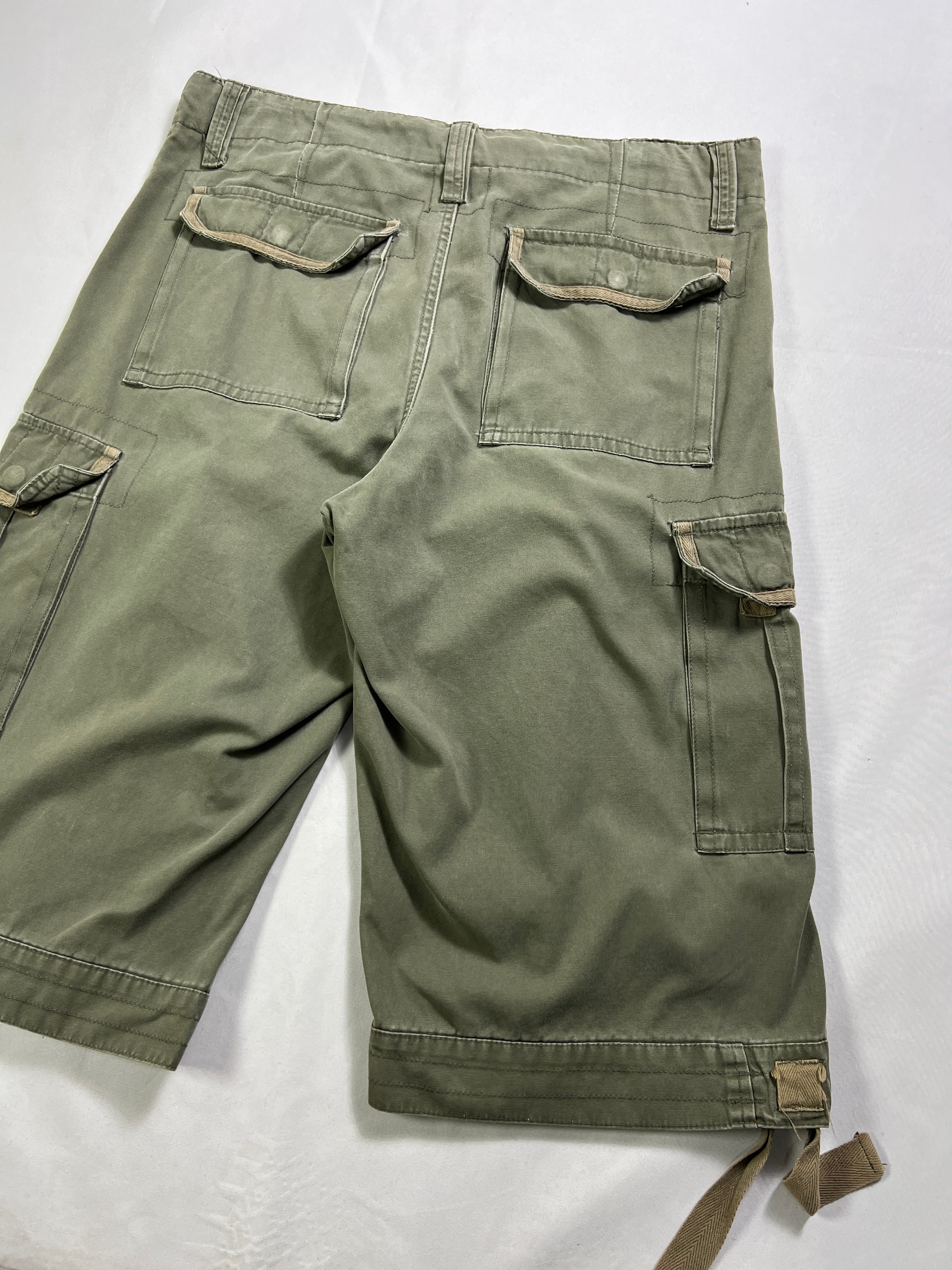 Military Wide Cargo Shorts