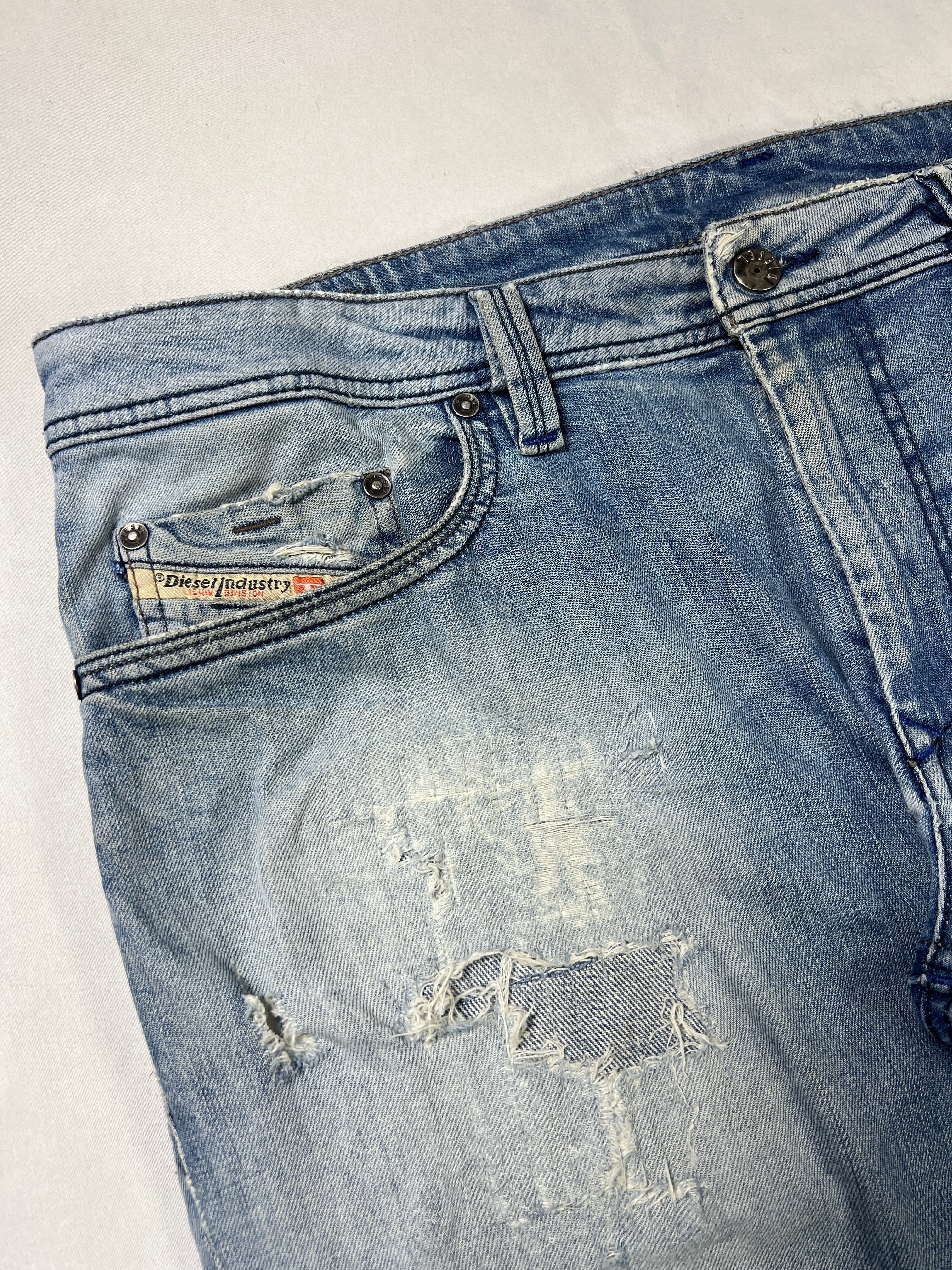 Diesel Thanaz Destroyed Skinny Jeans