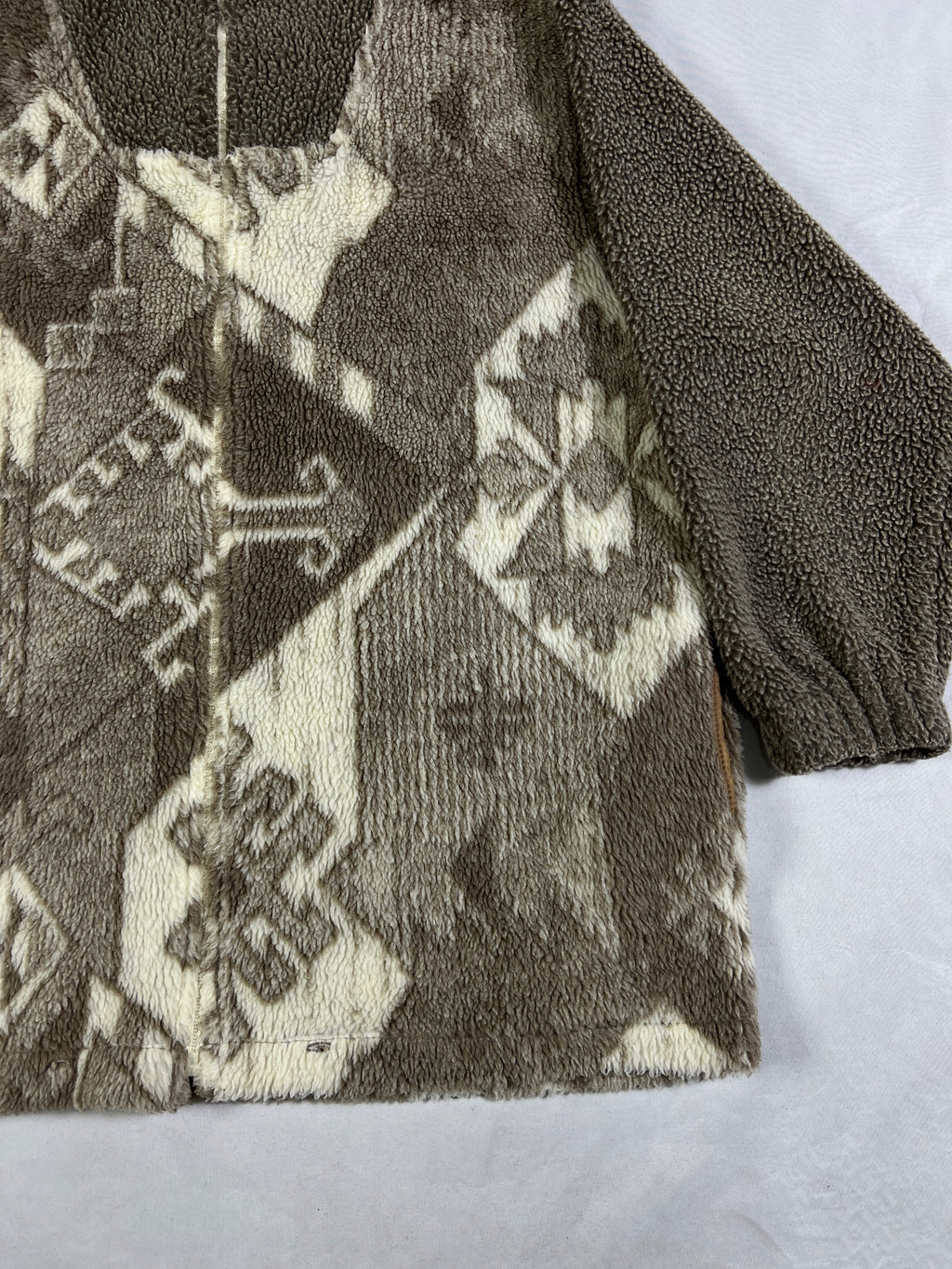 East West Aztec Fleeced Full Zip Jacket