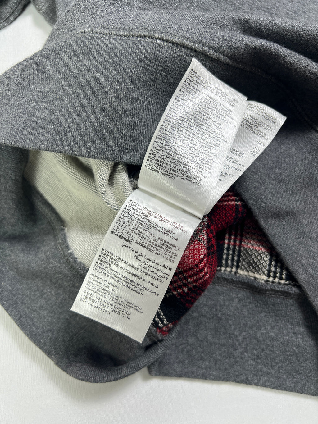GAP Plaid Wool Crewneck