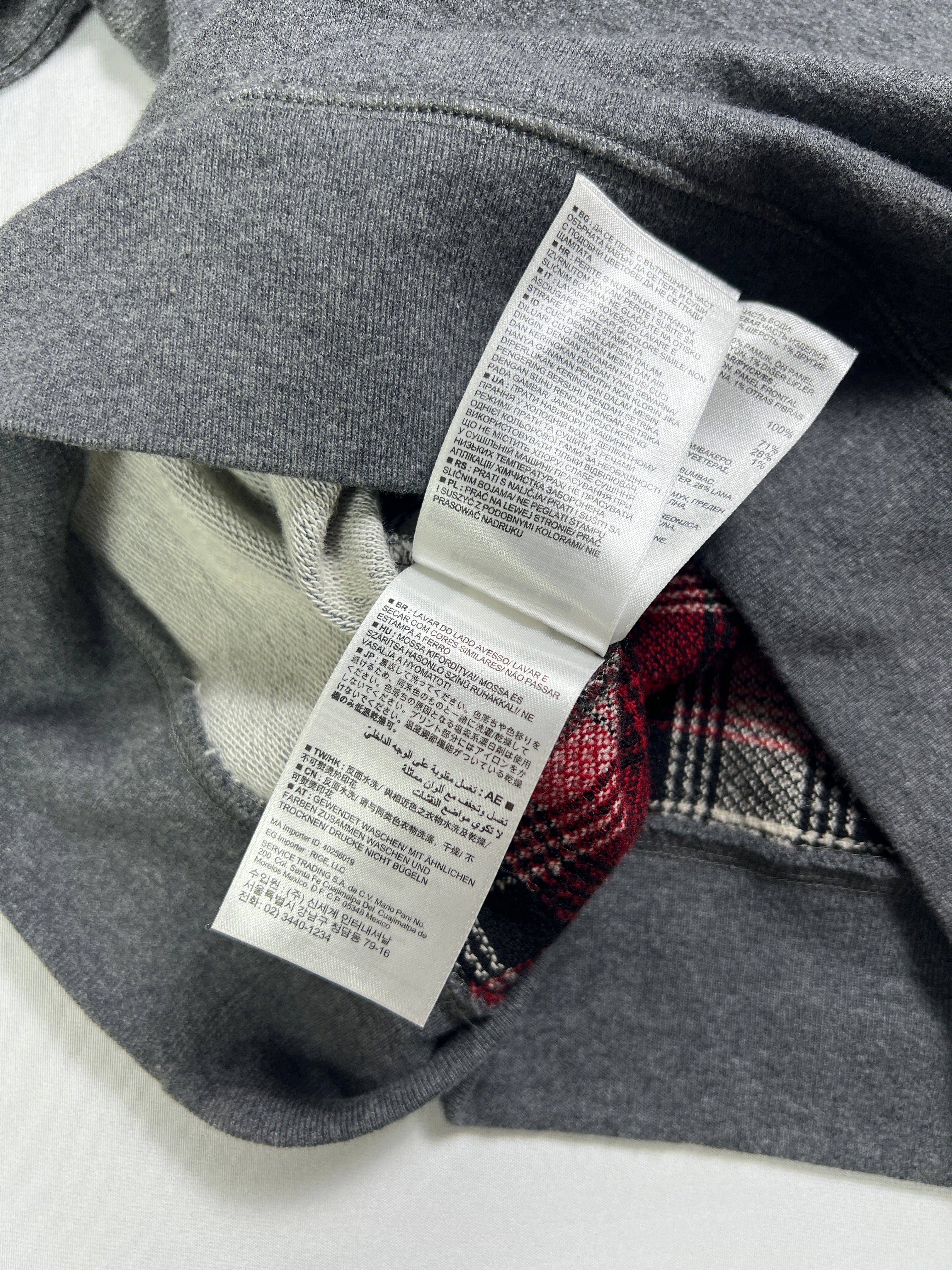 GAP Plaid Wool Crewneck