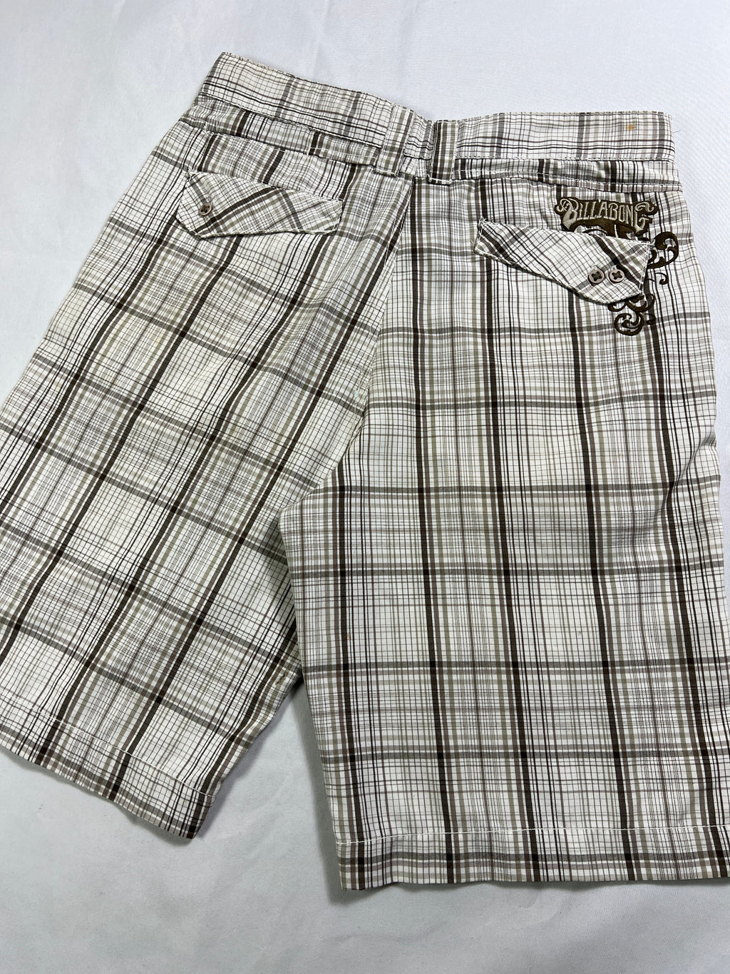 Billabong Plaid Cargo Shorts