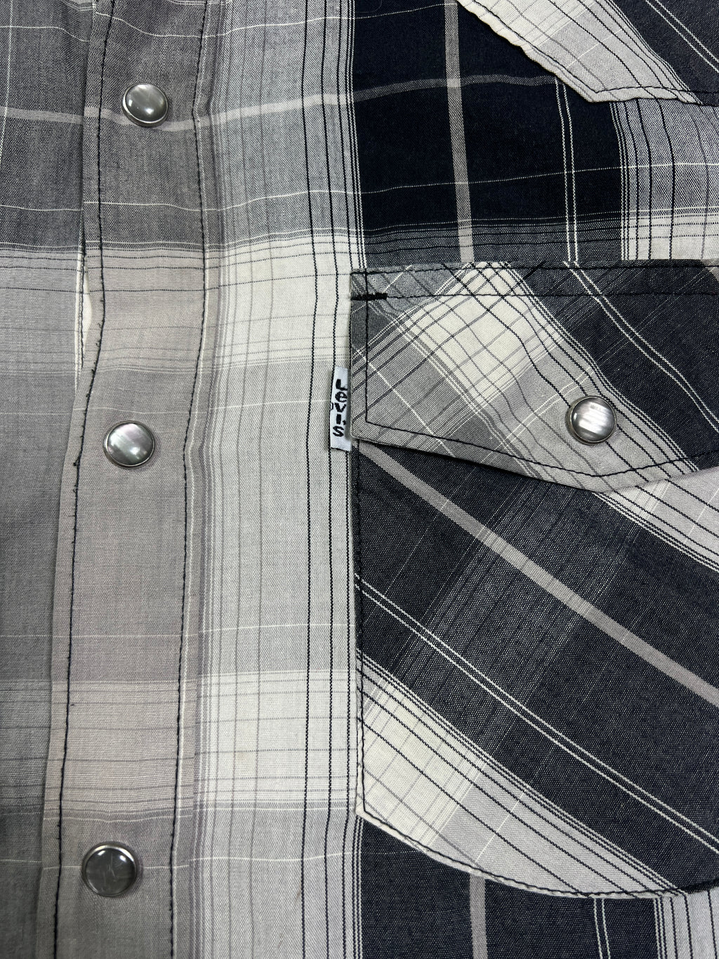 Levi's Pearl Snap Plaid Shirt